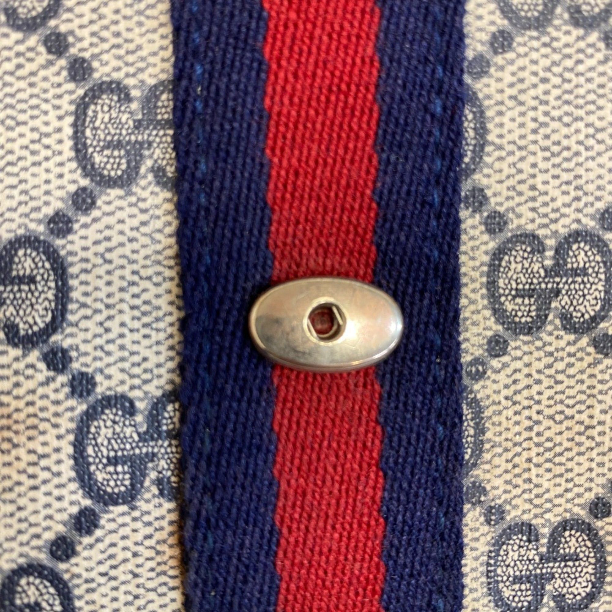 Gucci GUCCI Old Gucci Vanity Cosmetic Pouch Second Bag GG Pattern Sherry Line Clutch Black Size ONE SIZE - 9 Thumbnail