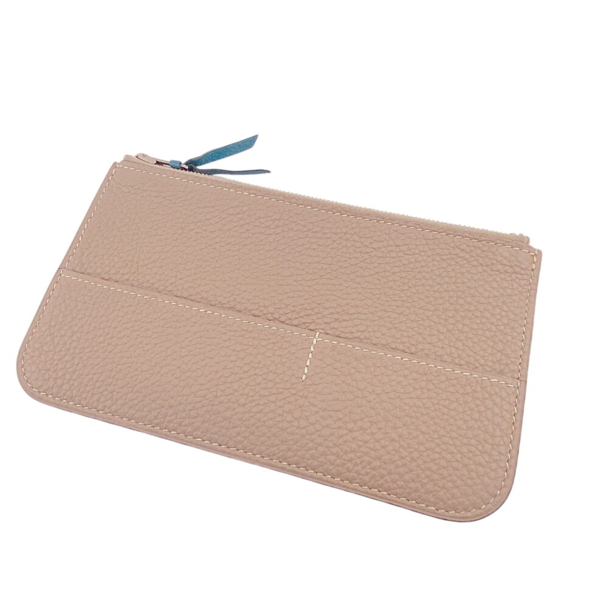 Hermes HERMES Dogon GM Long Wallet with Sellier Buttons, Blue Size ONE SIZE - 9 Thumbnail
