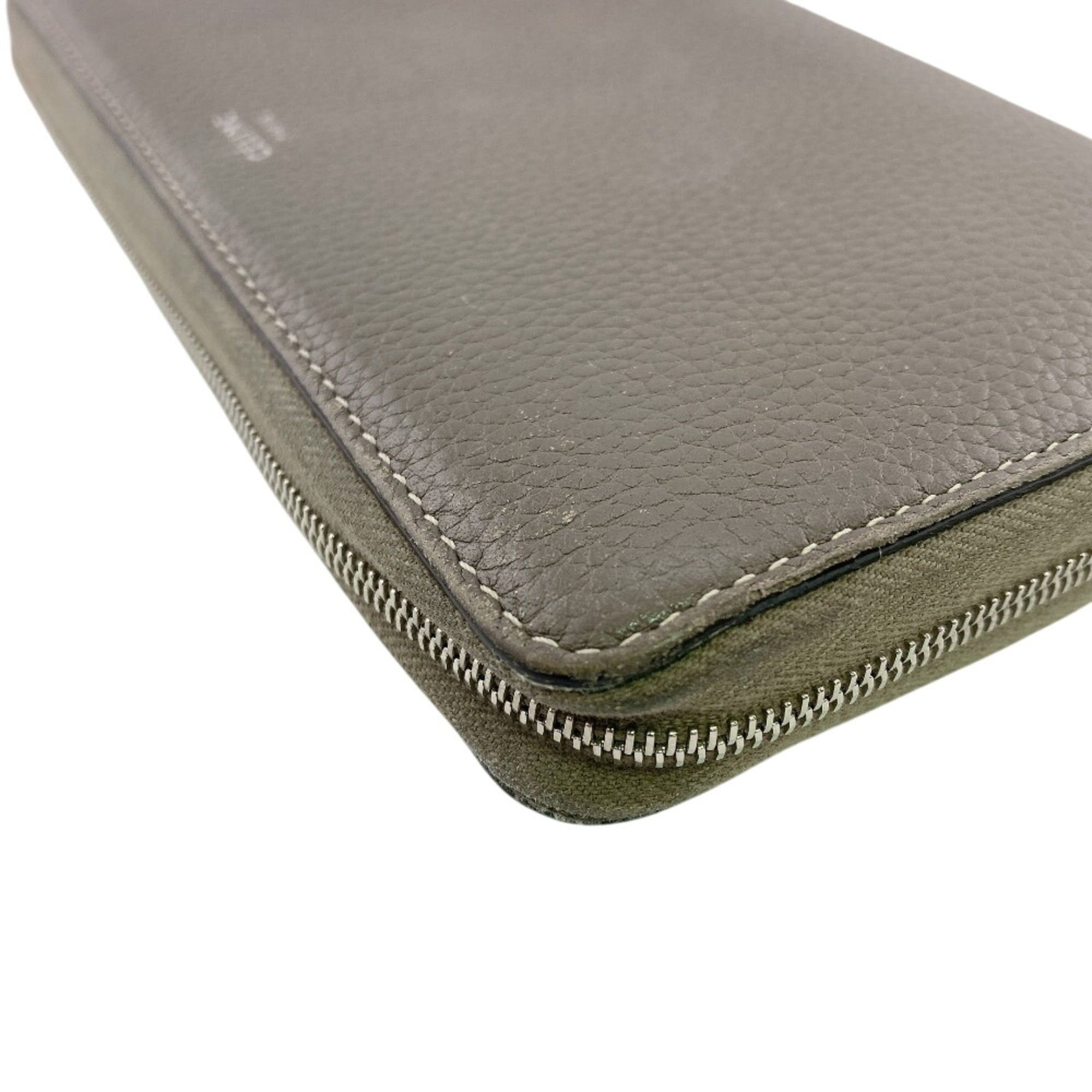 Celine Celine Round Zipper Logo Long Wallet, Gray Size ONE SIZE - 4 Thumbnail