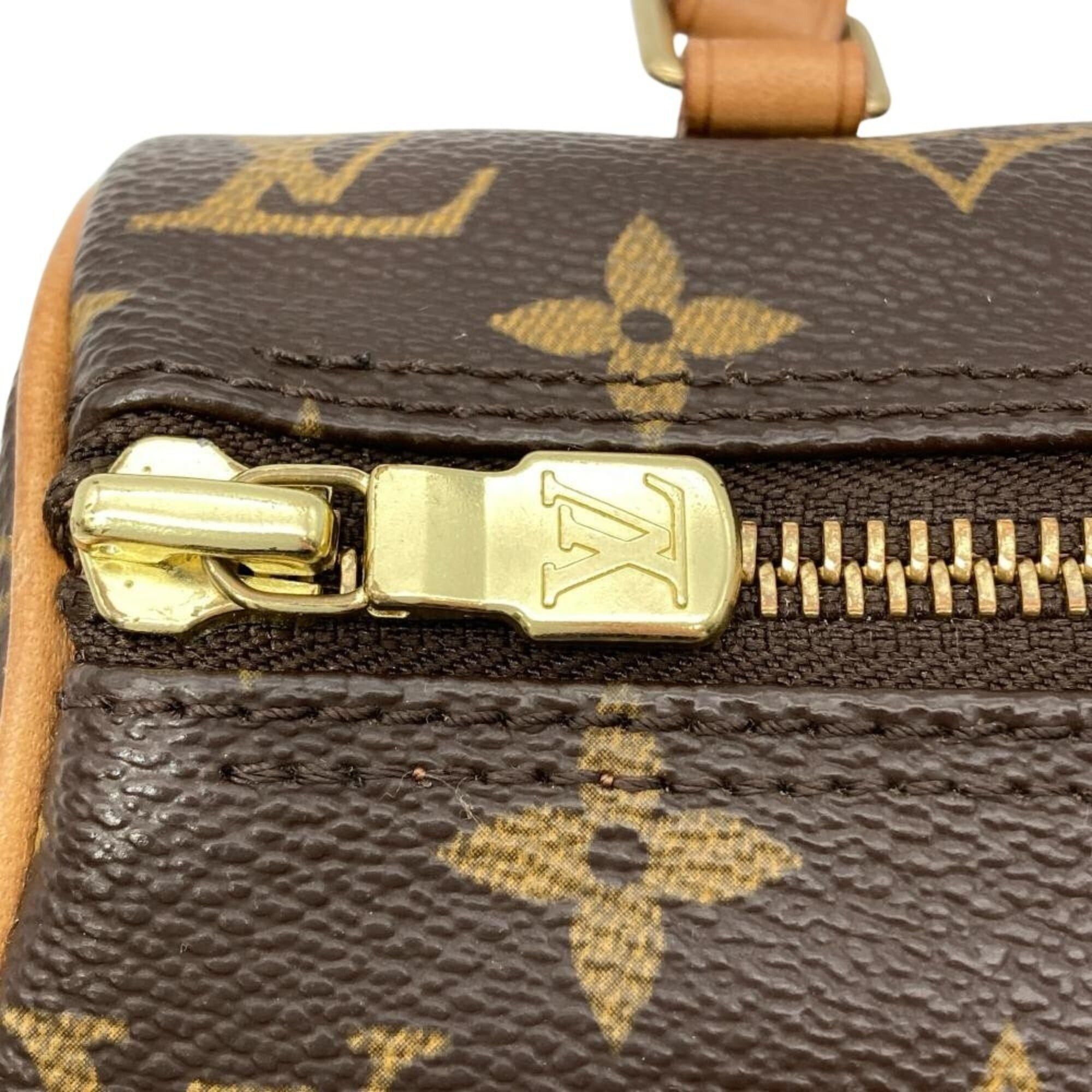 Louis Vuitton Louis Vuitton Papillon 19 Handbag, Monogram Canvas, M51389, Brown, Gold Hardware, DU0023, Women's Size ONE SIZE - 7 Thumbnail