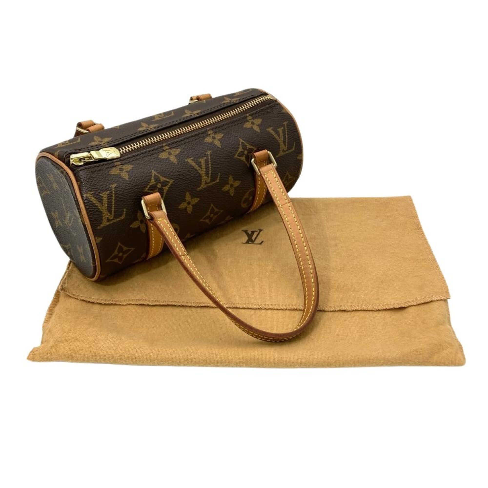 Louis Vuitton Louis Vuitton Papillon 19 Handbag, Monogram Canvas, M51389, Brown, Gold Hardware, DU0023, Women's Size ONE SIZE - 9 Thumbnail