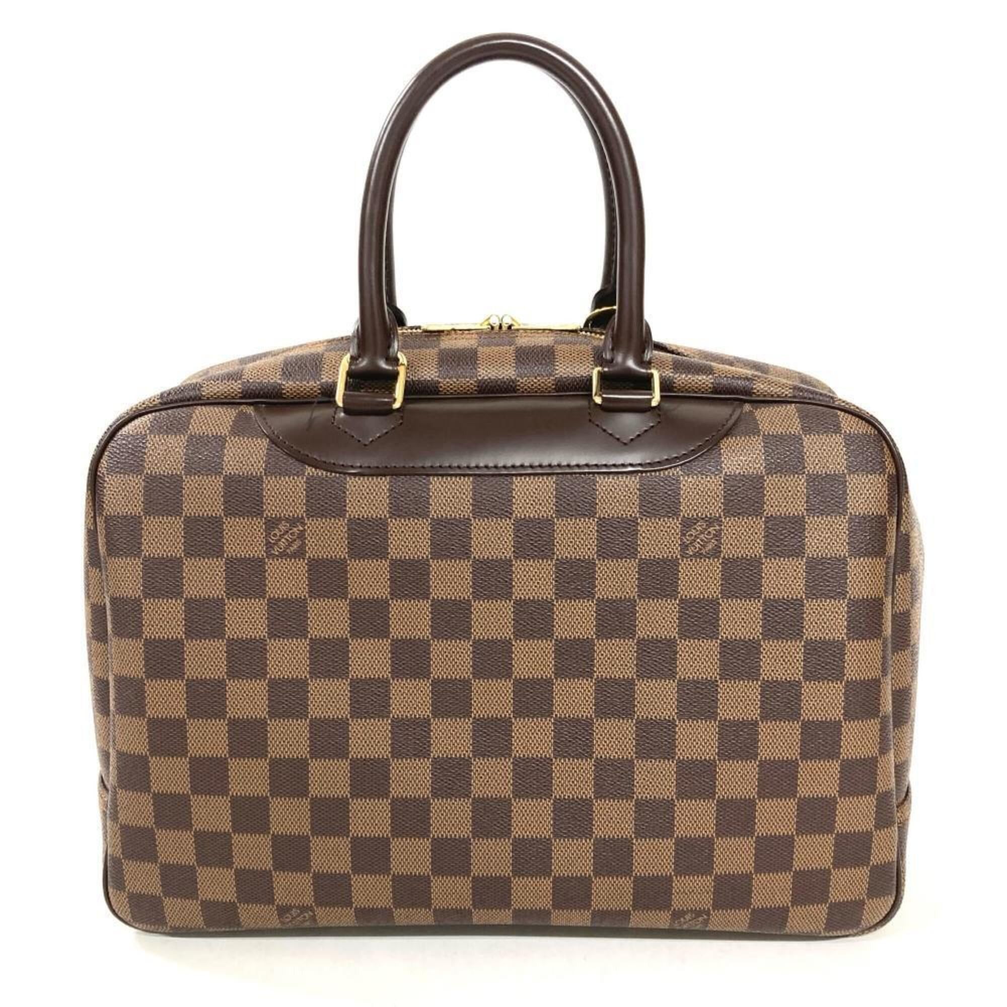 Louis Vuitton Louis Vuitton Deauville Handbag, Damier Ebene, N47272, Brown, MB0066 Size ONE SIZE - 3 Thumbnail
