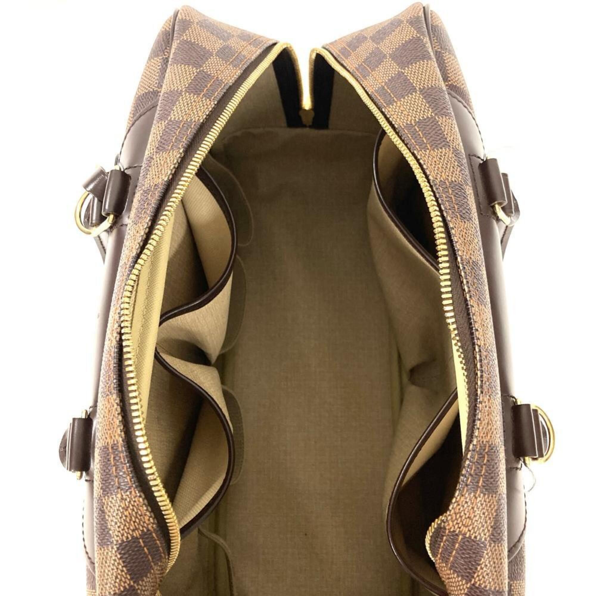 Louis Vuitton Louis Vuitton Deauville Handbag, Damier Ebene, N47272, Brown, MB0066 Size ONE SIZE - 6 Thumbnail