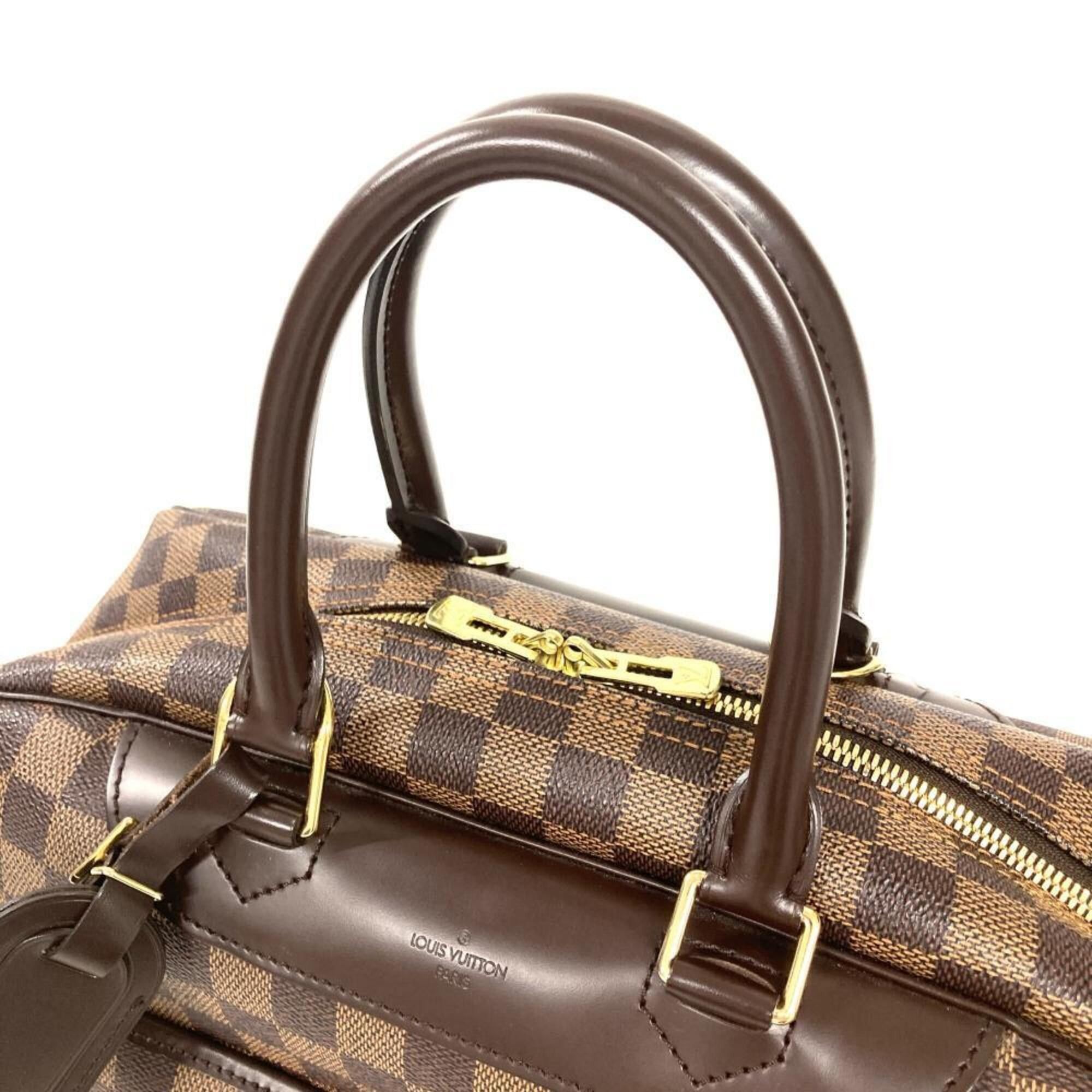 Louis Vuitton Louis Vuitton Deauville Handbag, Damier Ebene, N47272, Brown, MB0066 Size ONE SIZE - 5 Thumbnail