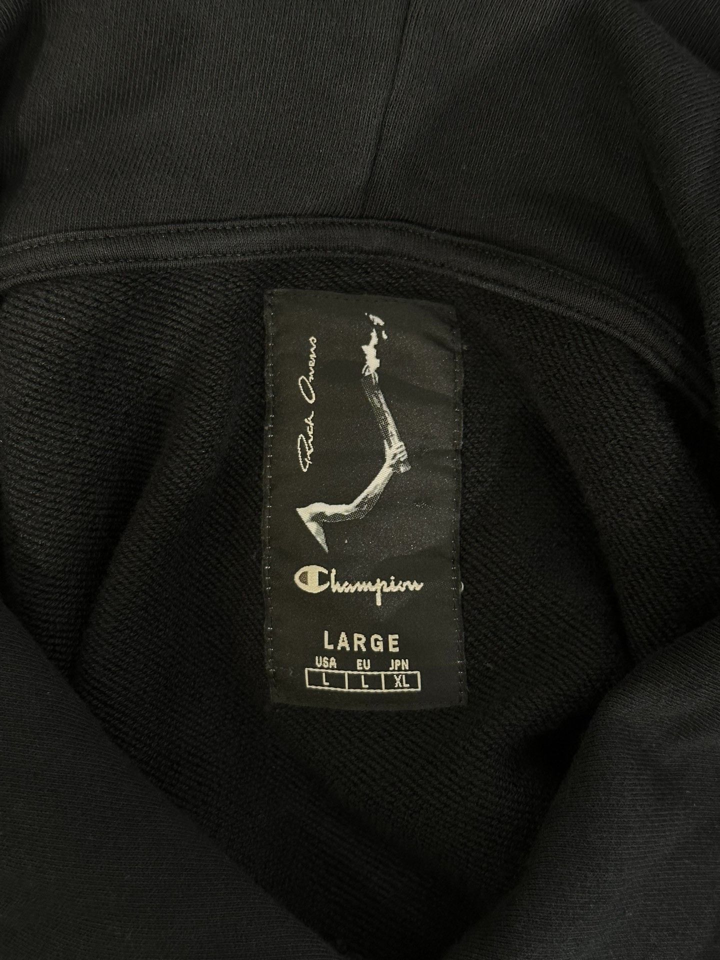 Rick Owens Rick Owens x Champion Hoodie L Size US L / EU 52-54 / 3 - 7 Thumbnail