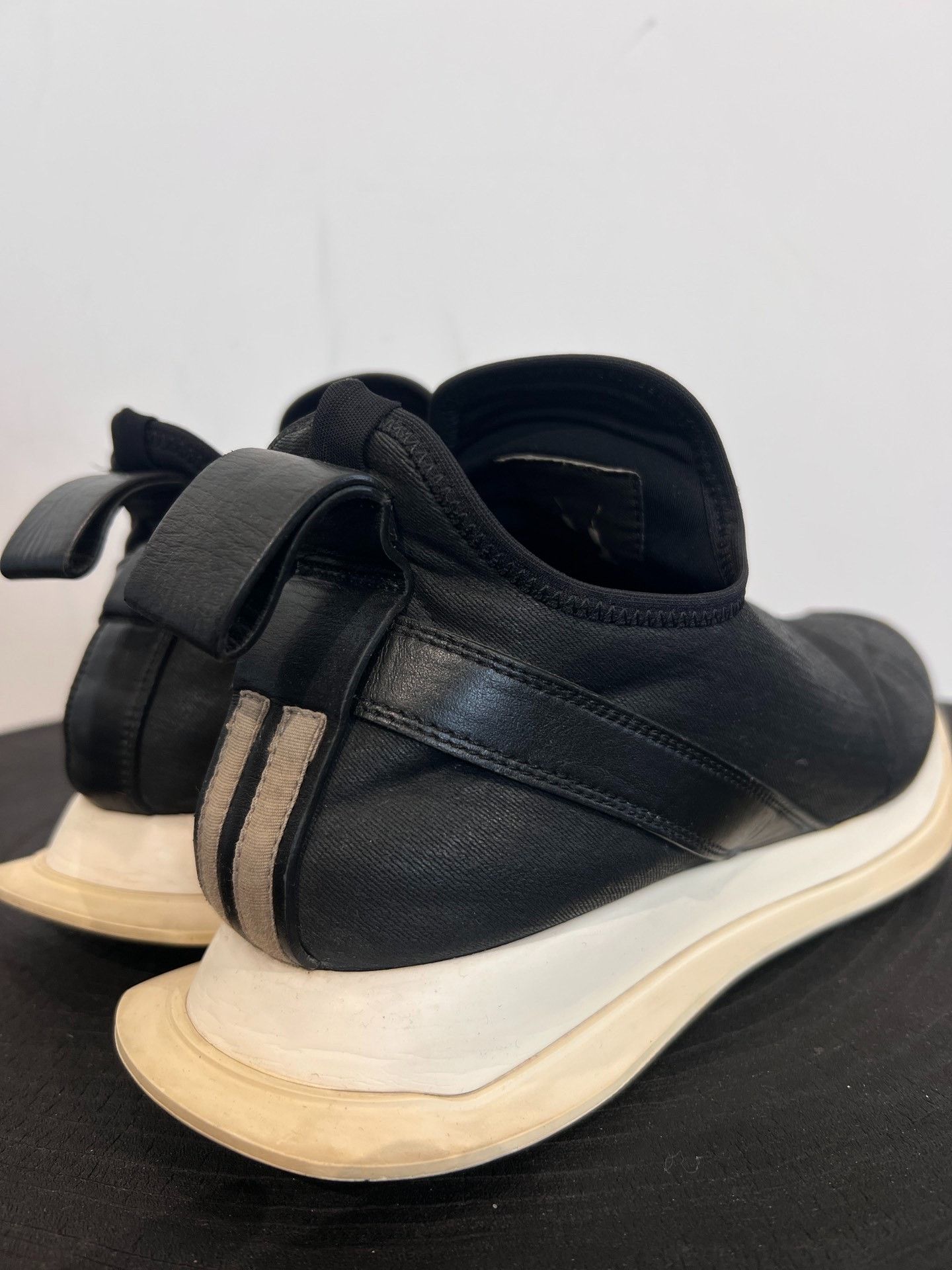 Rick Owens Drkshdw Rick Owens Drkshdw Wax-Coated Tank Sneakers Size US 9 / EU 42 - 4 Thumbnail