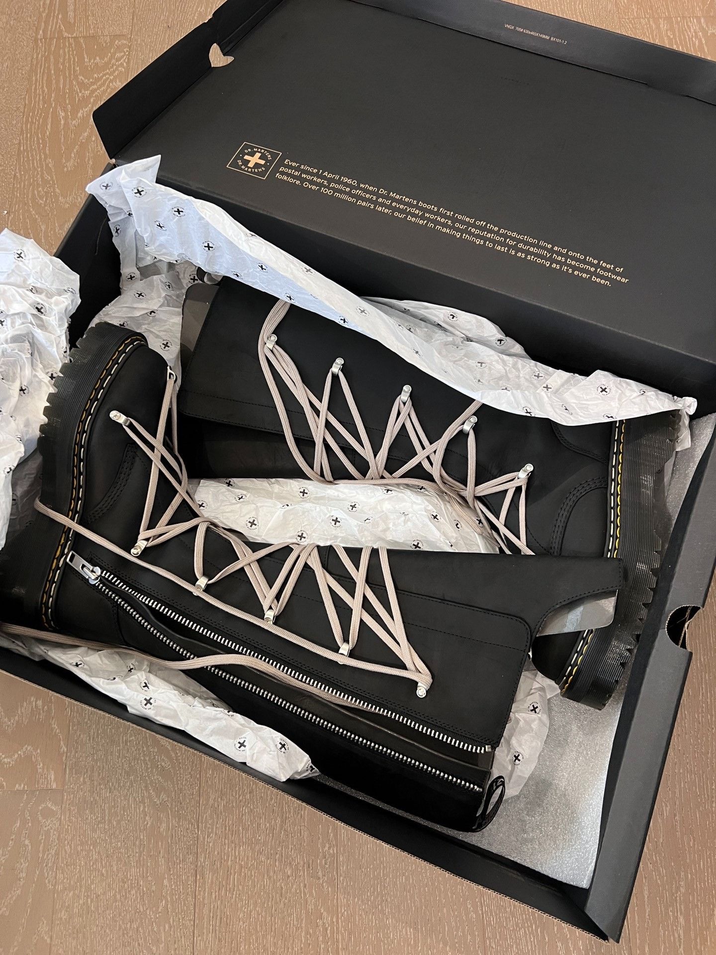 Rick Owens Rick Owens X Dr. Martens High-Top Boots Size US 9 / EU 42 - 6 Thumbnail