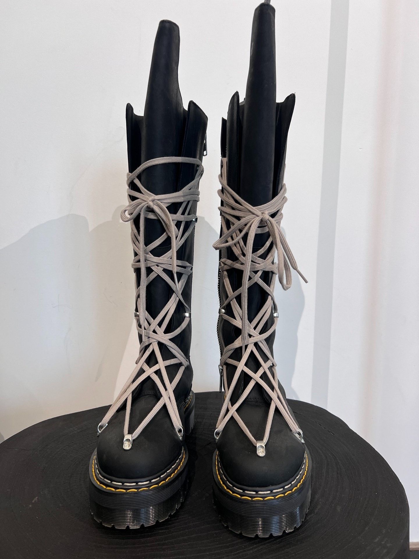 Rick Owens Rick Owens X Dr. Martens High-Top Boots Size US 9 / EU 42 - 2 Thumbnail