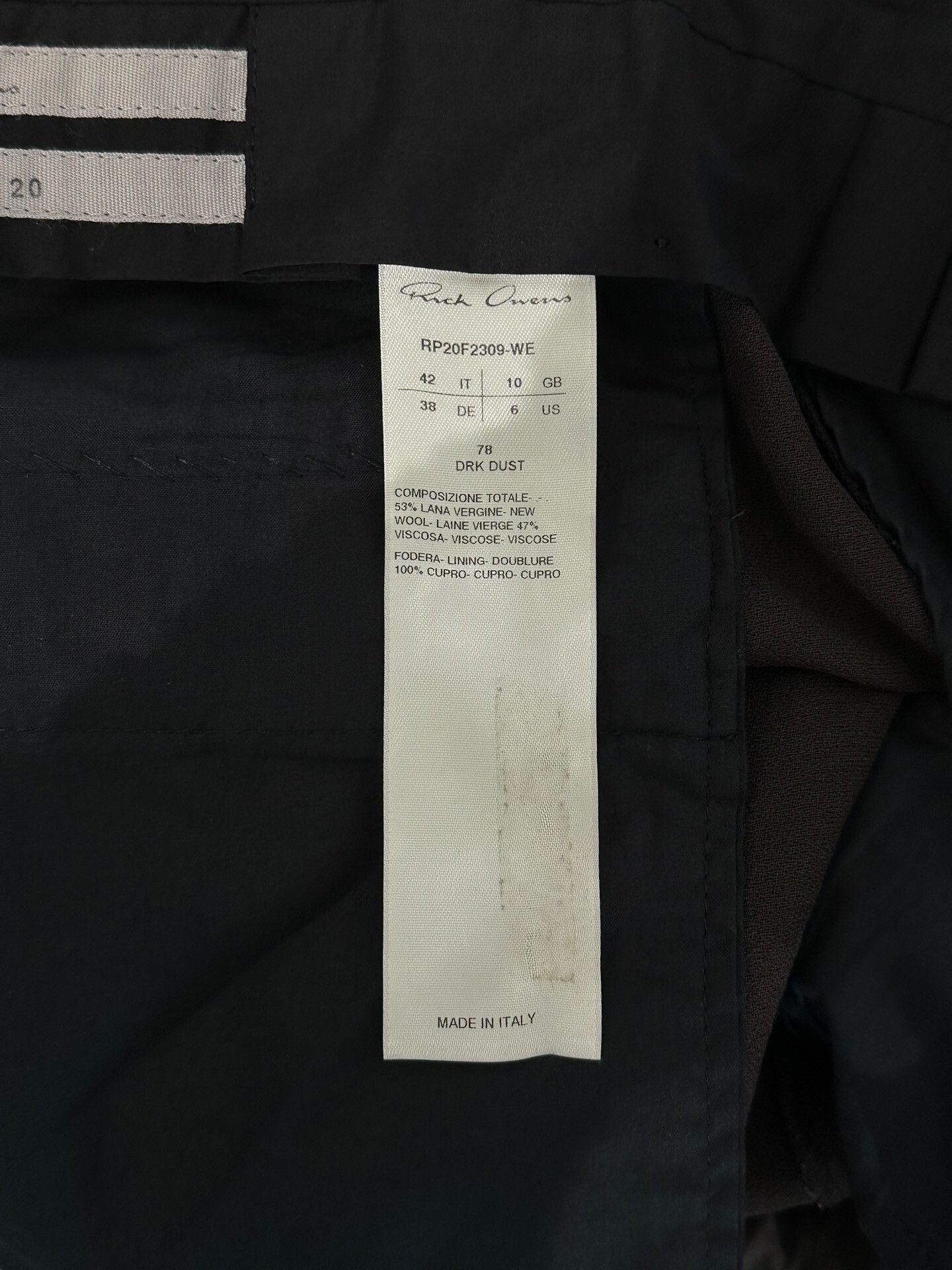 Rick Owens Rick Owens Main Line Trousers Size 42 Size US 26 / EU 42 - 7 Thumbnail