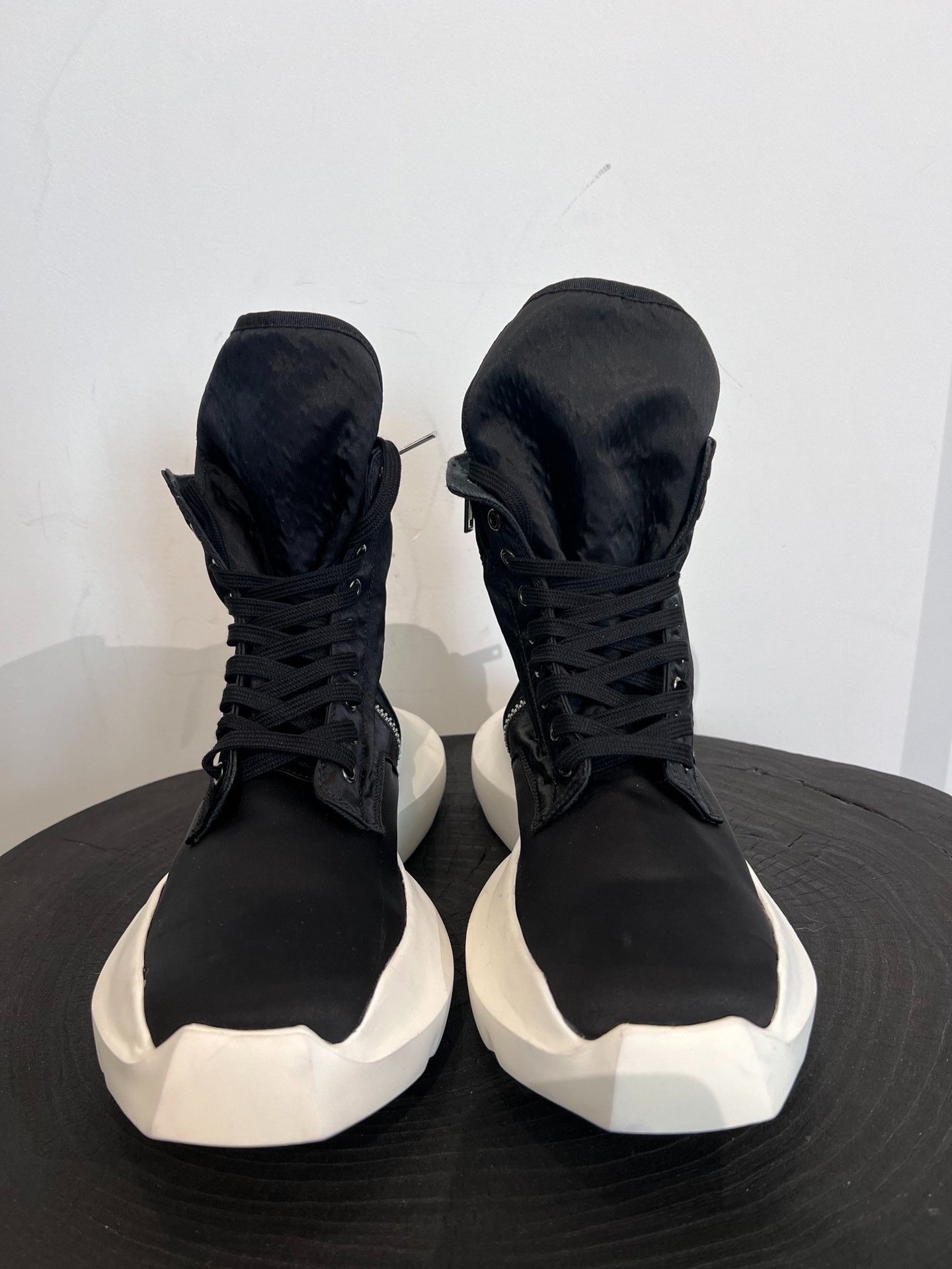 Rick Owens Drkshdw Rick Owens Drkshdw Nylon Mid-Top Sneakers Size US 8 / EU 41 - 3 Thumbnail