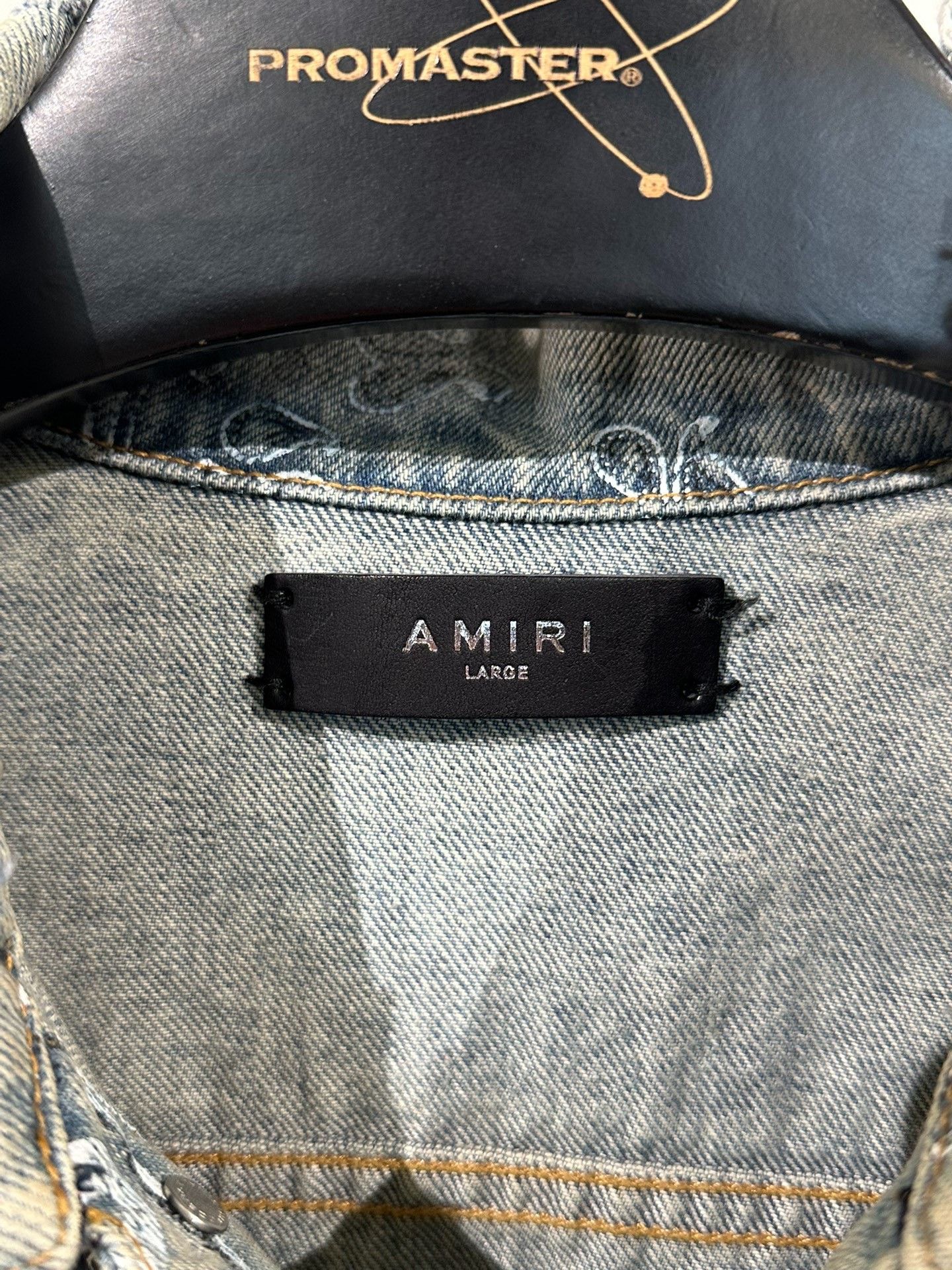 Amiri Amiri Washed Distressed Denim Jacket Size US M / EU 48-50 / 2 - 8 Thumbnail