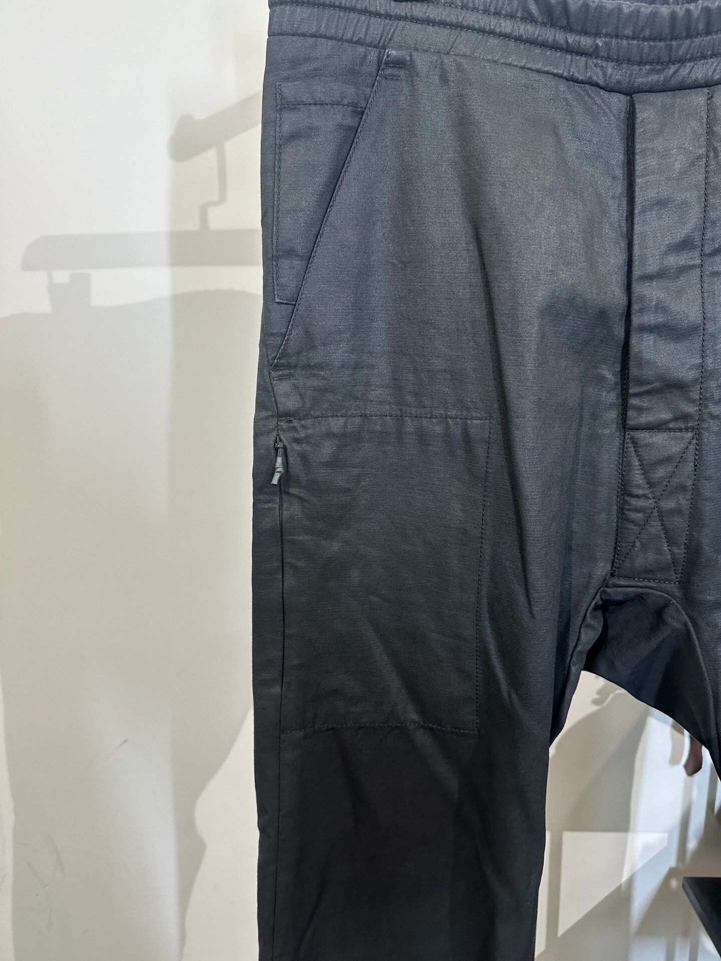 11 By Boris Bidjan Saberi Boris Bidjan Saberi 11by BBS Waxed Straight Pants Size US 38 / EU 54 - 6 Thumbnail