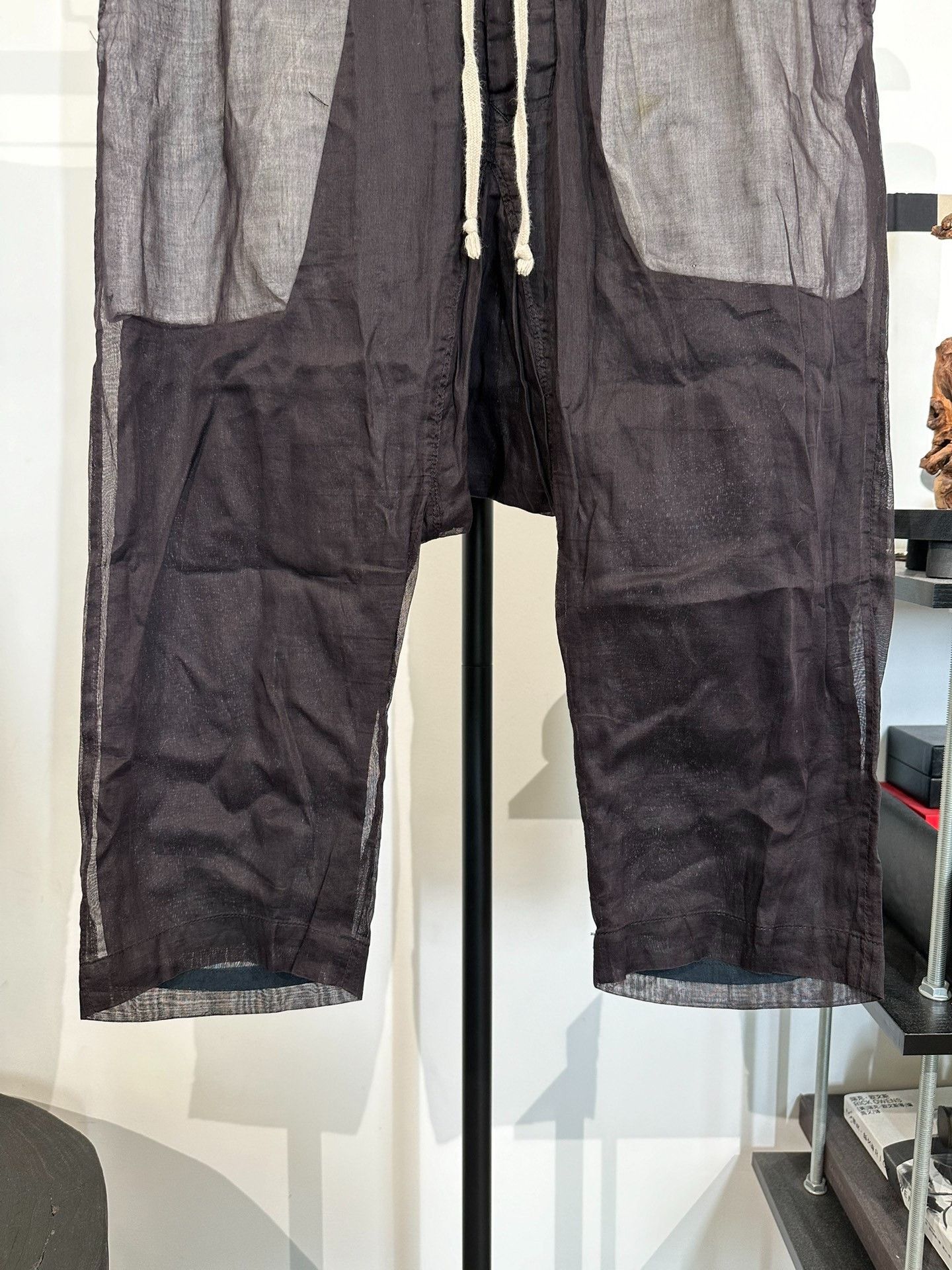 Rick Owens Rick Owens Double-Layer Mesh Cropped Pants 48 Size US 32 / EU 48 - 5 Thumbnail
