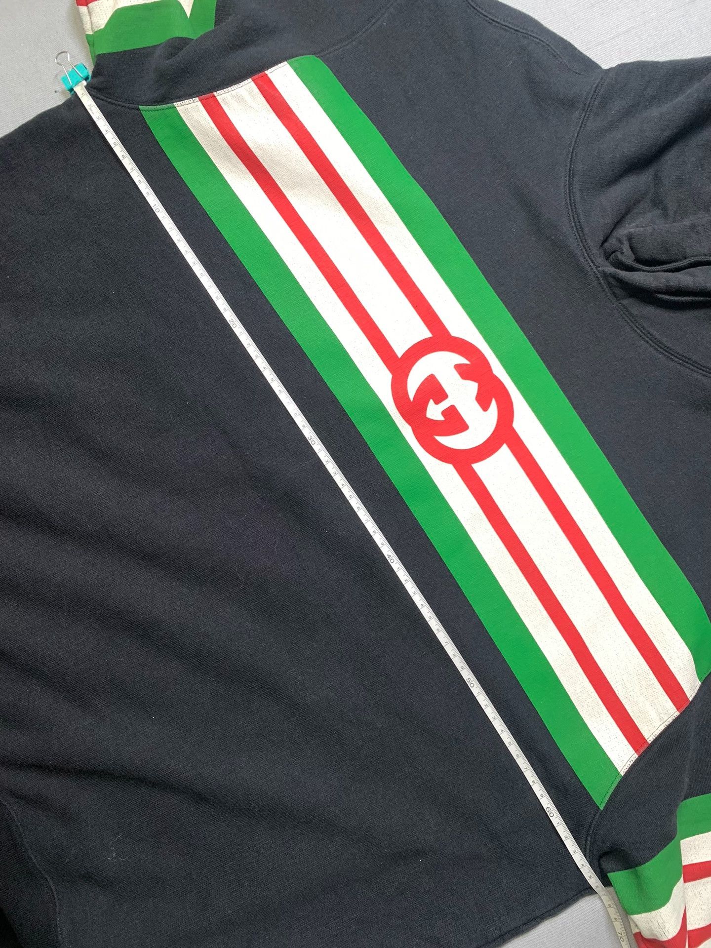 Gucci Gucci Double G Stripe Logo Hoodie Size US XL / EU 56 / 4 - 7 Thumbnail