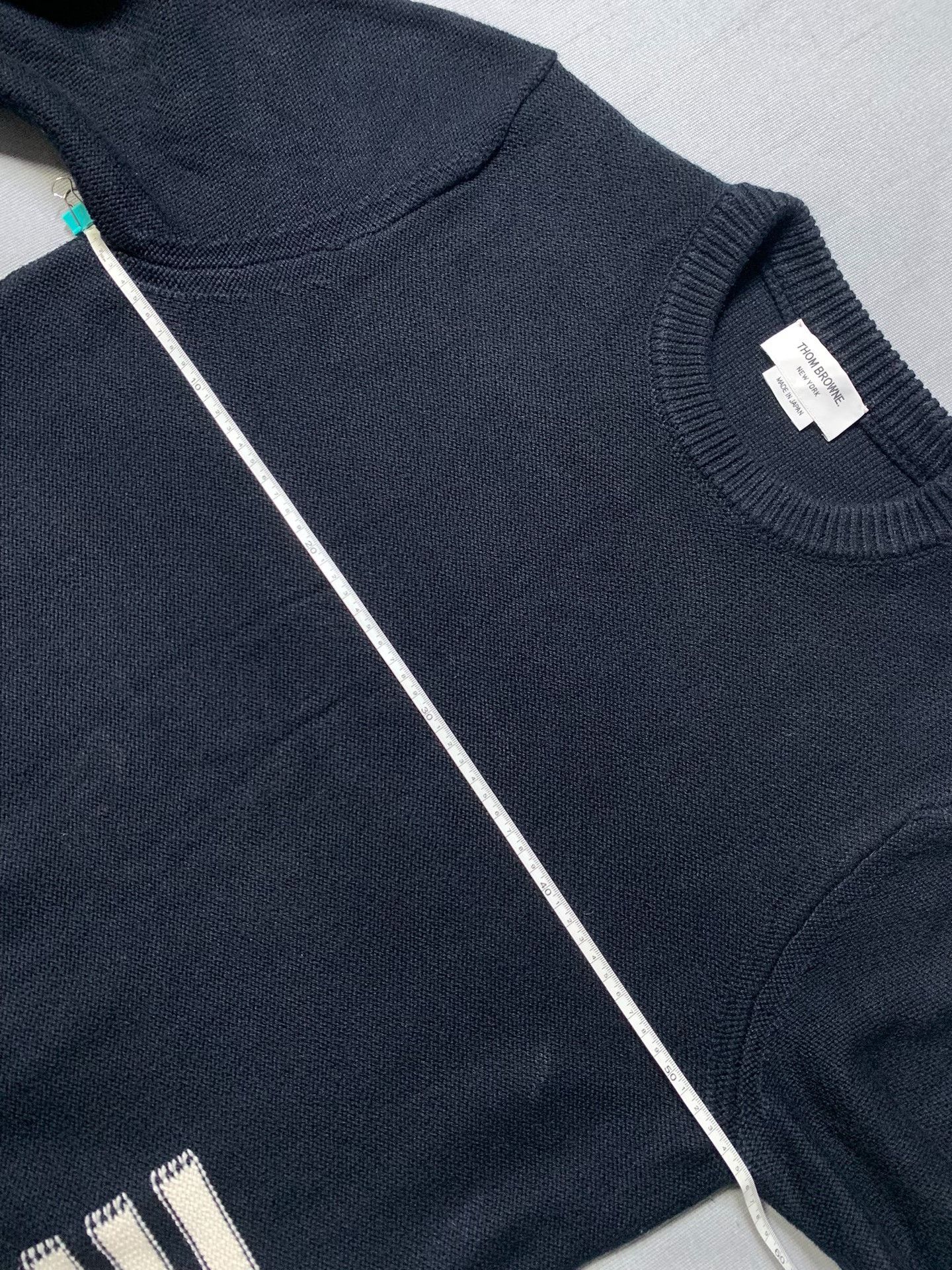 Thom Browne Thom Browne Classic Four-Bar Crewneck Sweatshirt Size US L / EU 52-54 / 3 - 8 Thumbnail