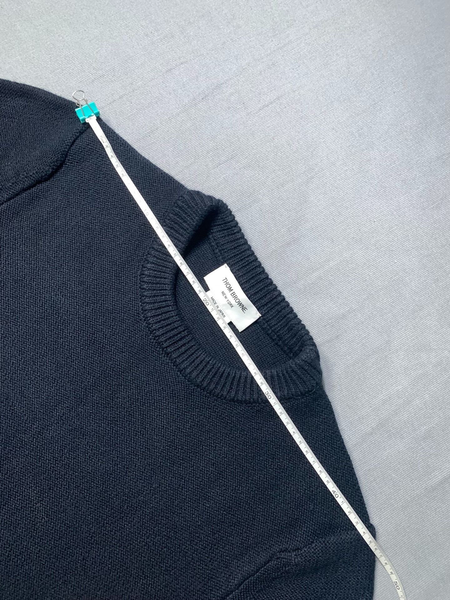 Thom Browne Thom Browne Classic Four-Bar Crewneck Sweatshirt Size US L / EU 52-54 / 3 - 7 Thumbnail