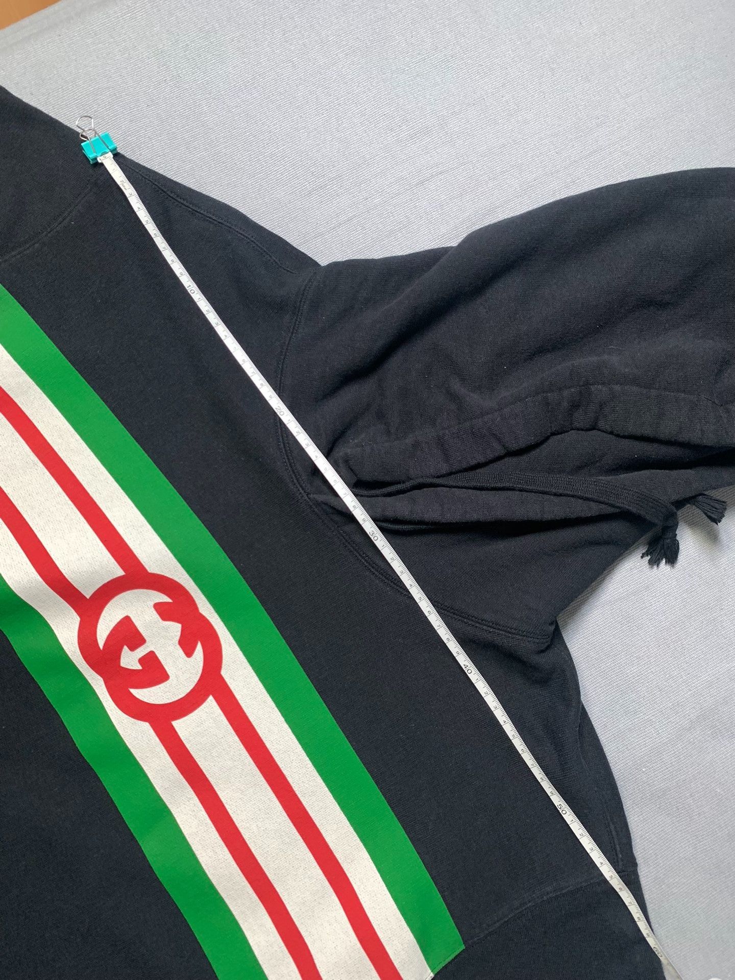 Gucci Gucci Double G Three-Stripe Logo Hoodie Size US XL / EU 56 / 4 - 6 Thumbnail