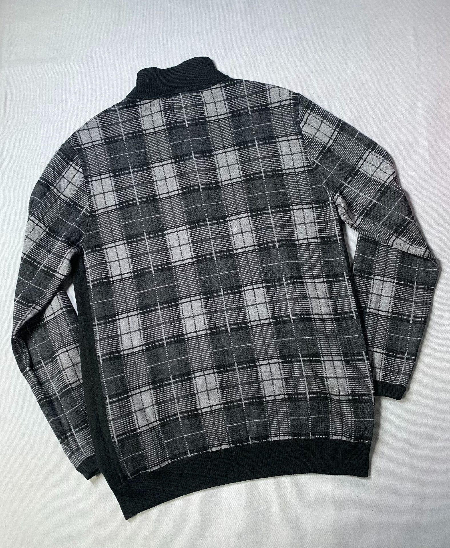 Moncler Moncler Half-Zip Plaid Chest Logo Jacket Size US L / EU 52-54 / 3 - 3 Thumbnail