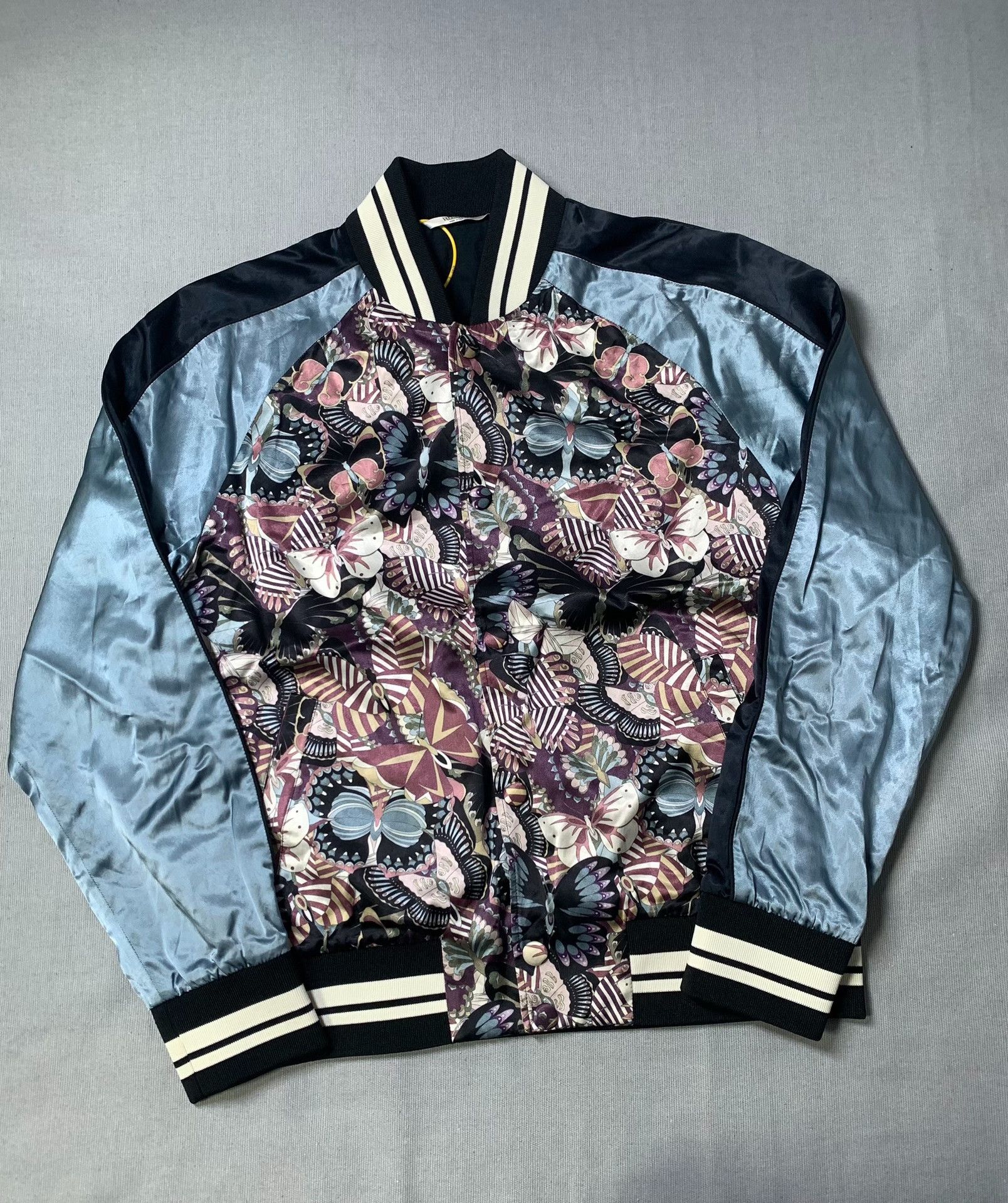 Valentino Valentino Butterfly Satin Souvenir Jacket Size US M / EU 48-50 / 2 - 2 Thumbnail