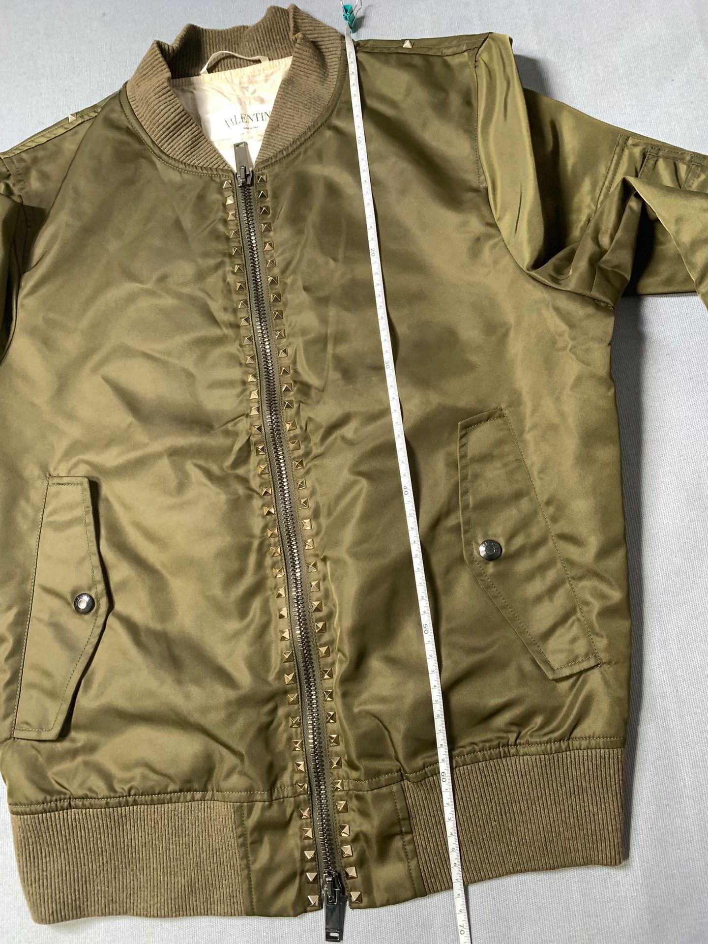 Valentino Valentino Rivet MA1 Bomber Jacket Size US M / EU 48-50 / 2 - 9 Thumbnail