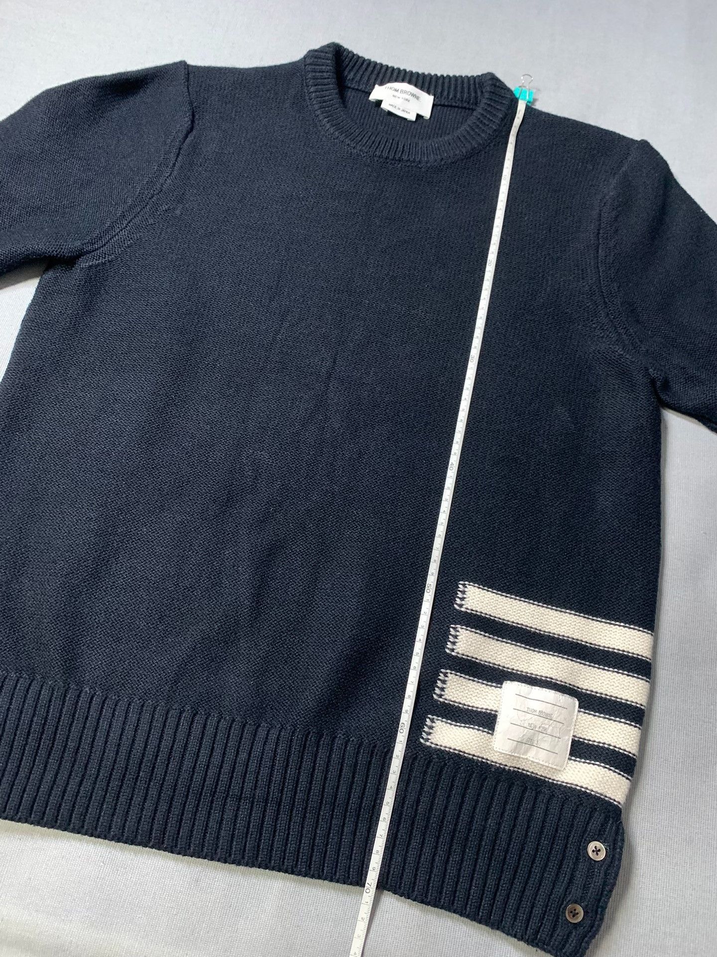 Thom Browne Thom Browne Classic Four-Bar Crewneck Sweatshirt Size US L / EU 52-54 / 3 - 9 Thumbnail