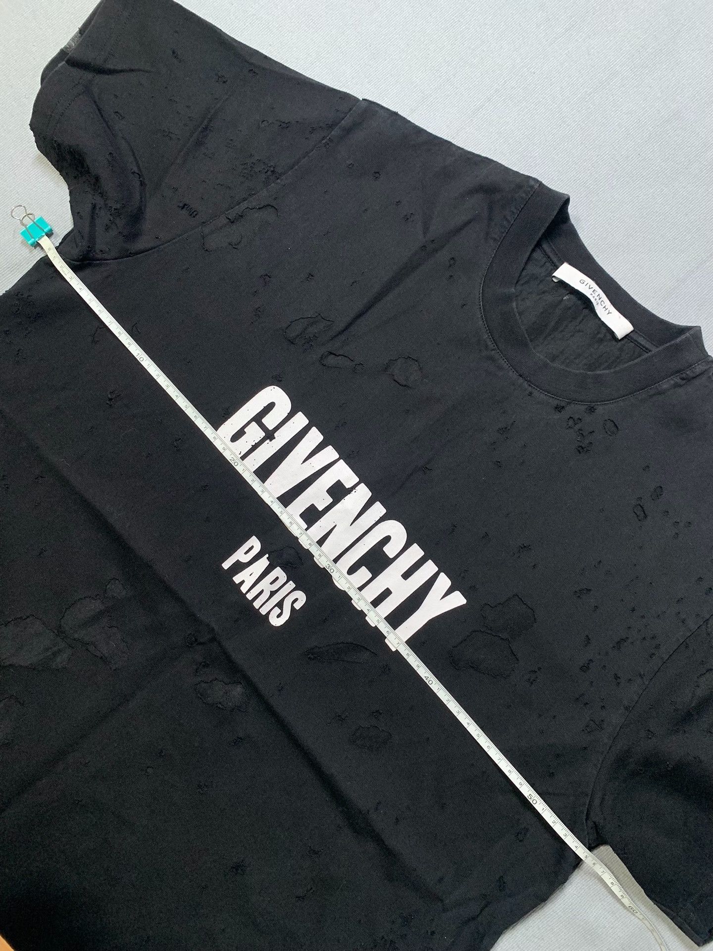 Givenchy Givenchy Double Layer Distressed Short Sleeve Size XXS / US 00 / IT 34 - 7 Thumbnail