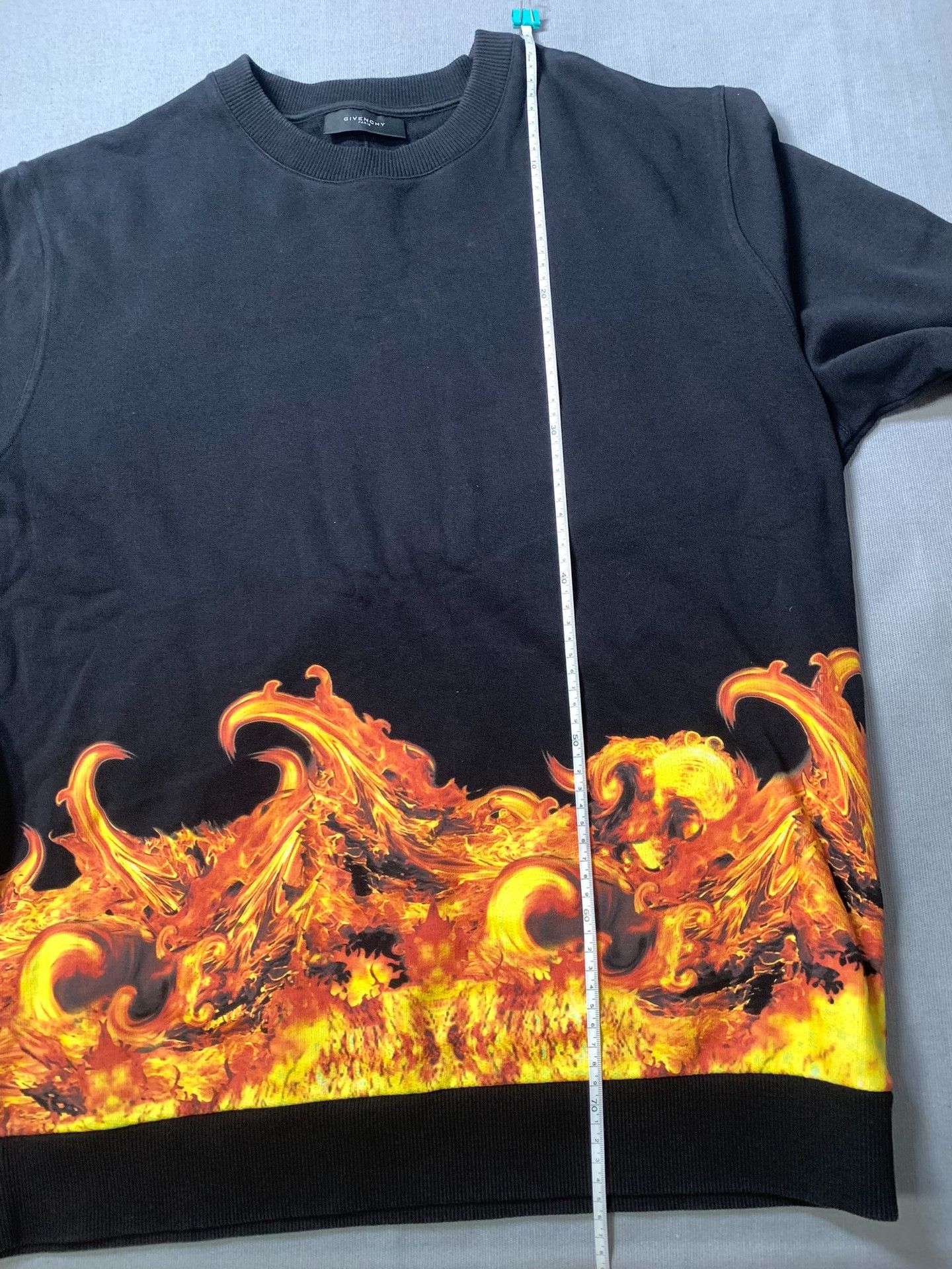 Givenchy Givenchy Flame Print Sweatshirt Size US XL / EU 56 / 4 - 7 Thumbnail