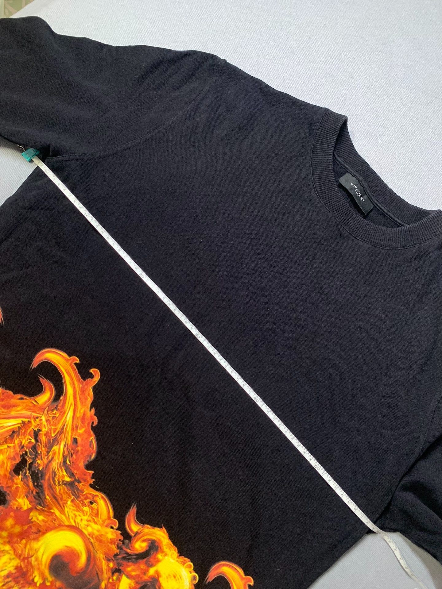 Givenchy Givenchy Flame Print Sweatshirt Size US XL / EU 56 / 4 - 6 Thumbnail
