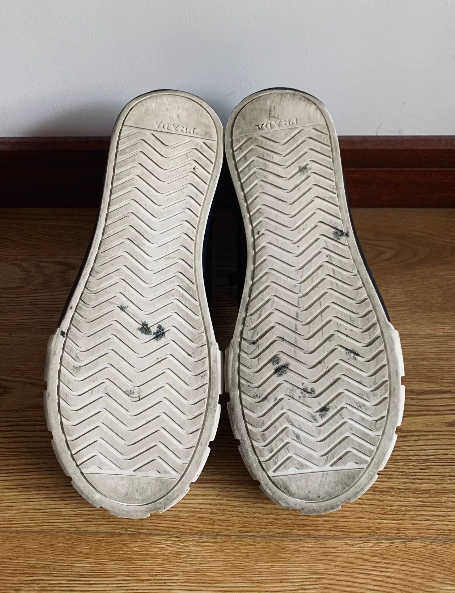 Prada Prada Black White High-Top Canvas Shoes Size US 6 / EU 39 - 6 Thumbnail