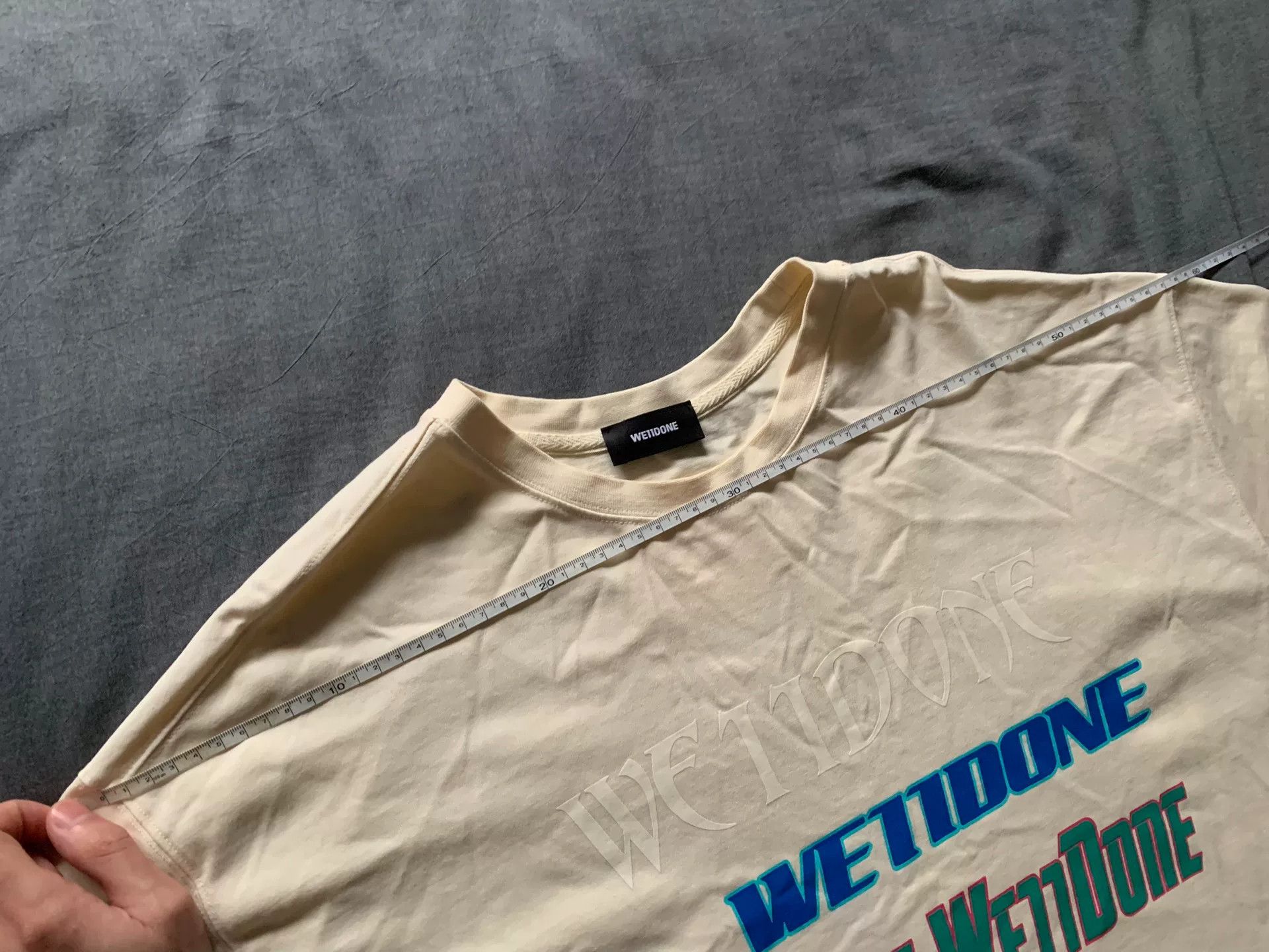 WE11DONE Welldone Printed Slogan Logo T-Shirt Size US M / EU 48-50 / 2 - 7 Thumbnail