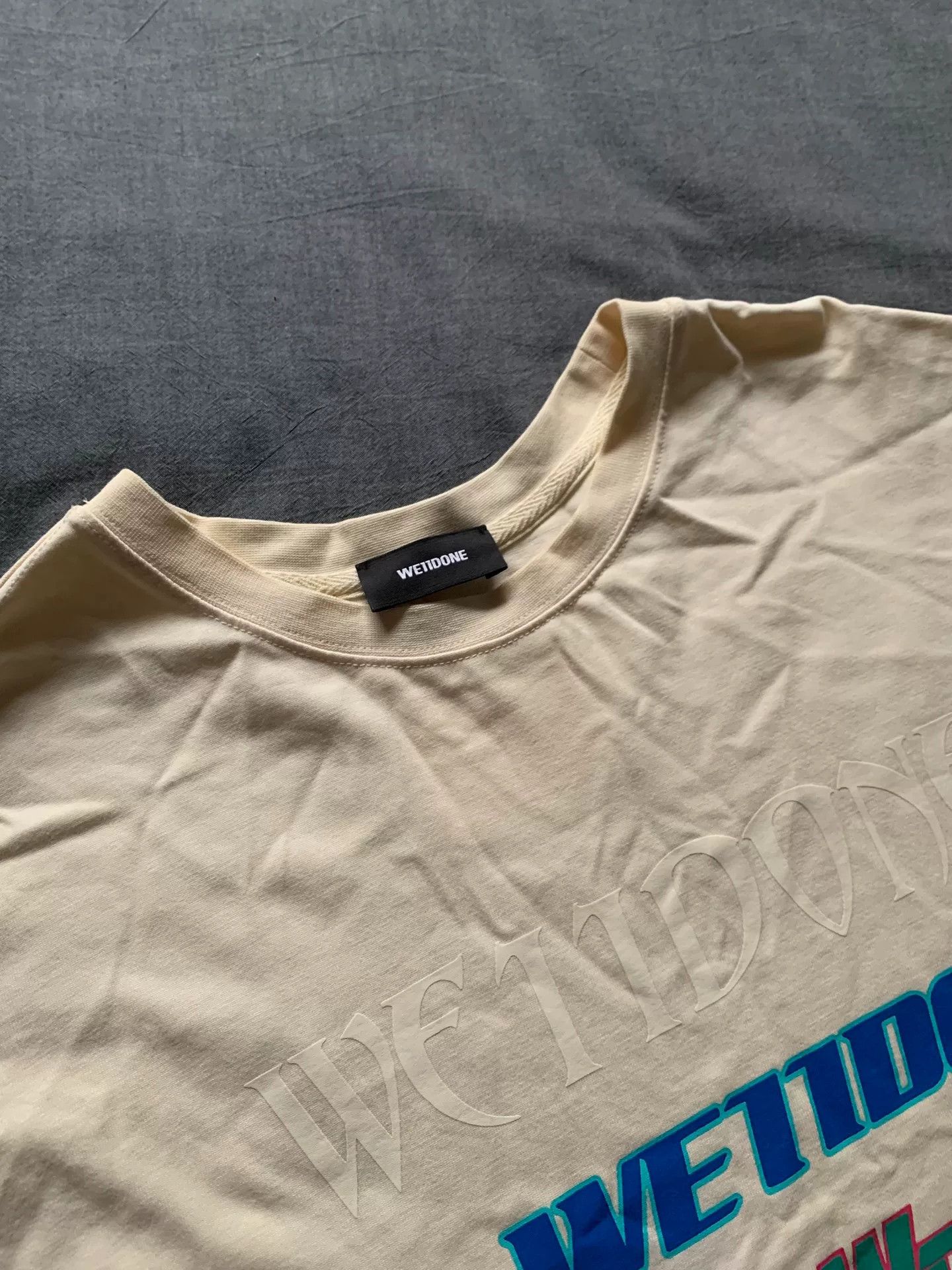 WE11DONE Welldone Printed Slogan Logo T-Shirt Size US M / EU 48-50 / 2 - 3 Thumbnail