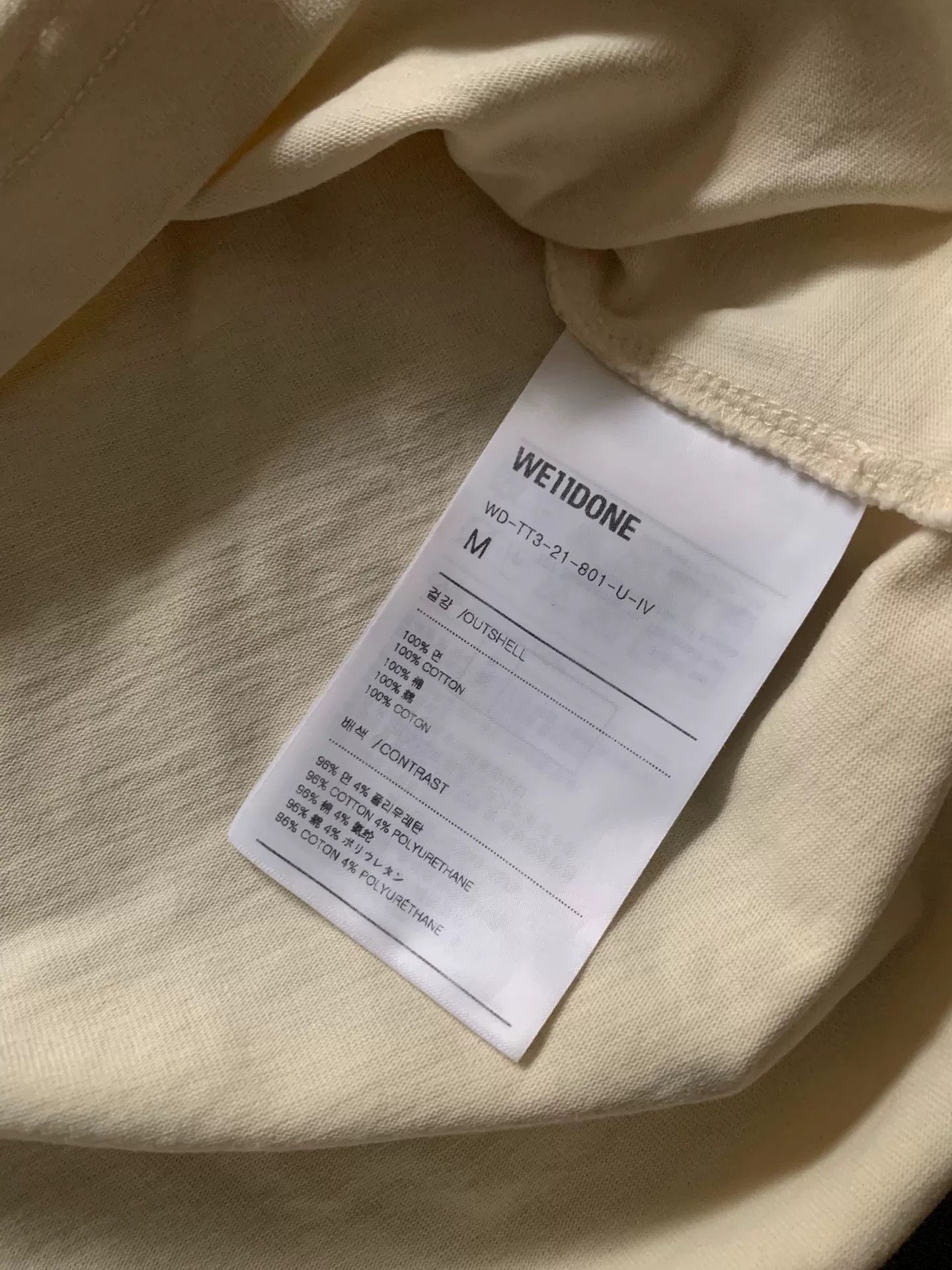 WE11DONE Welldone Printed Slogan Logo T-Shirt Size US M / EU 48-50 / 2 - 5 Thumbnail