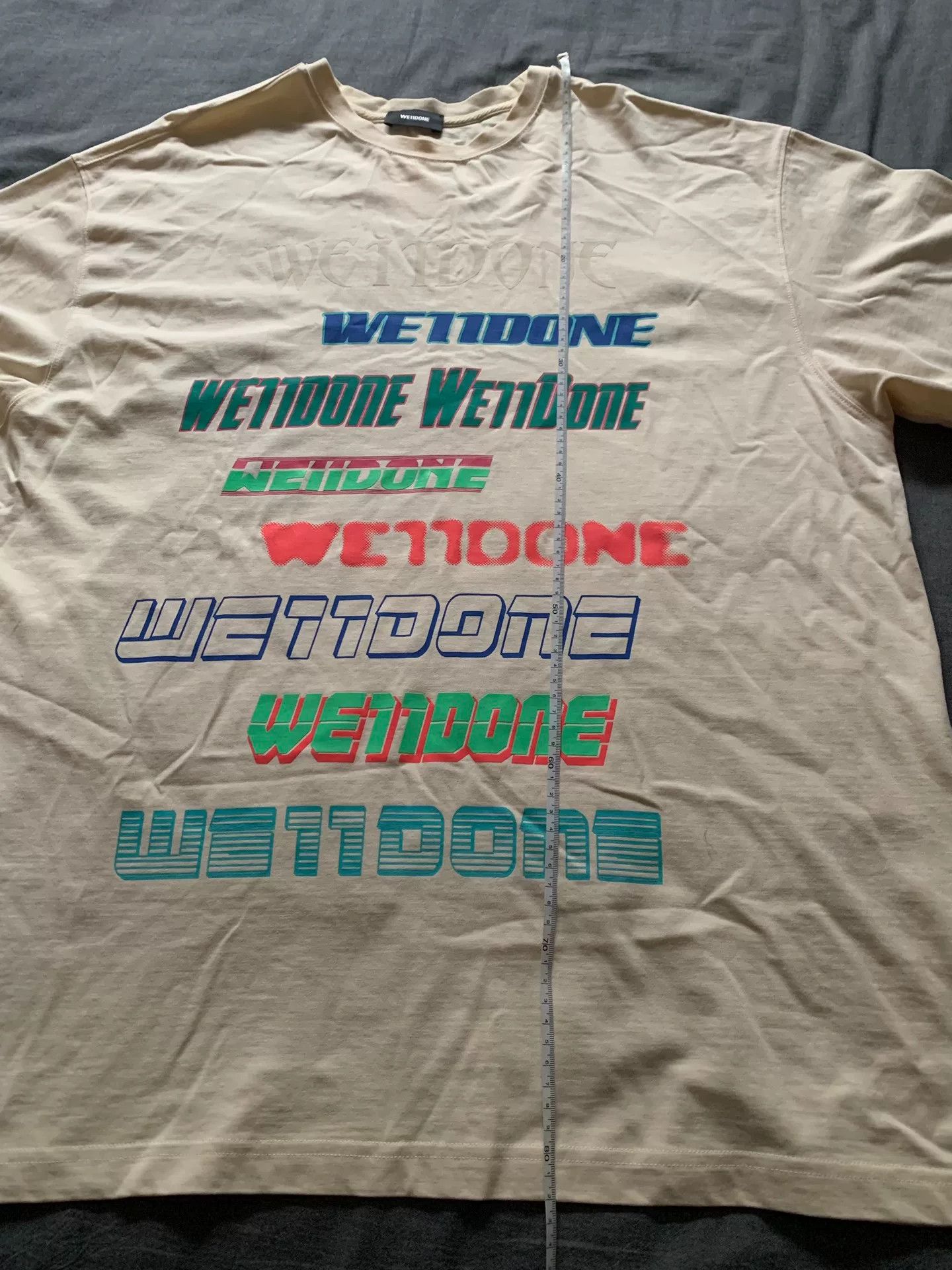 WE11DONE Welldone Printed Slogan Logo T-Shirt Size US M / EU 48-50 / 2 - 9 Thumbnail