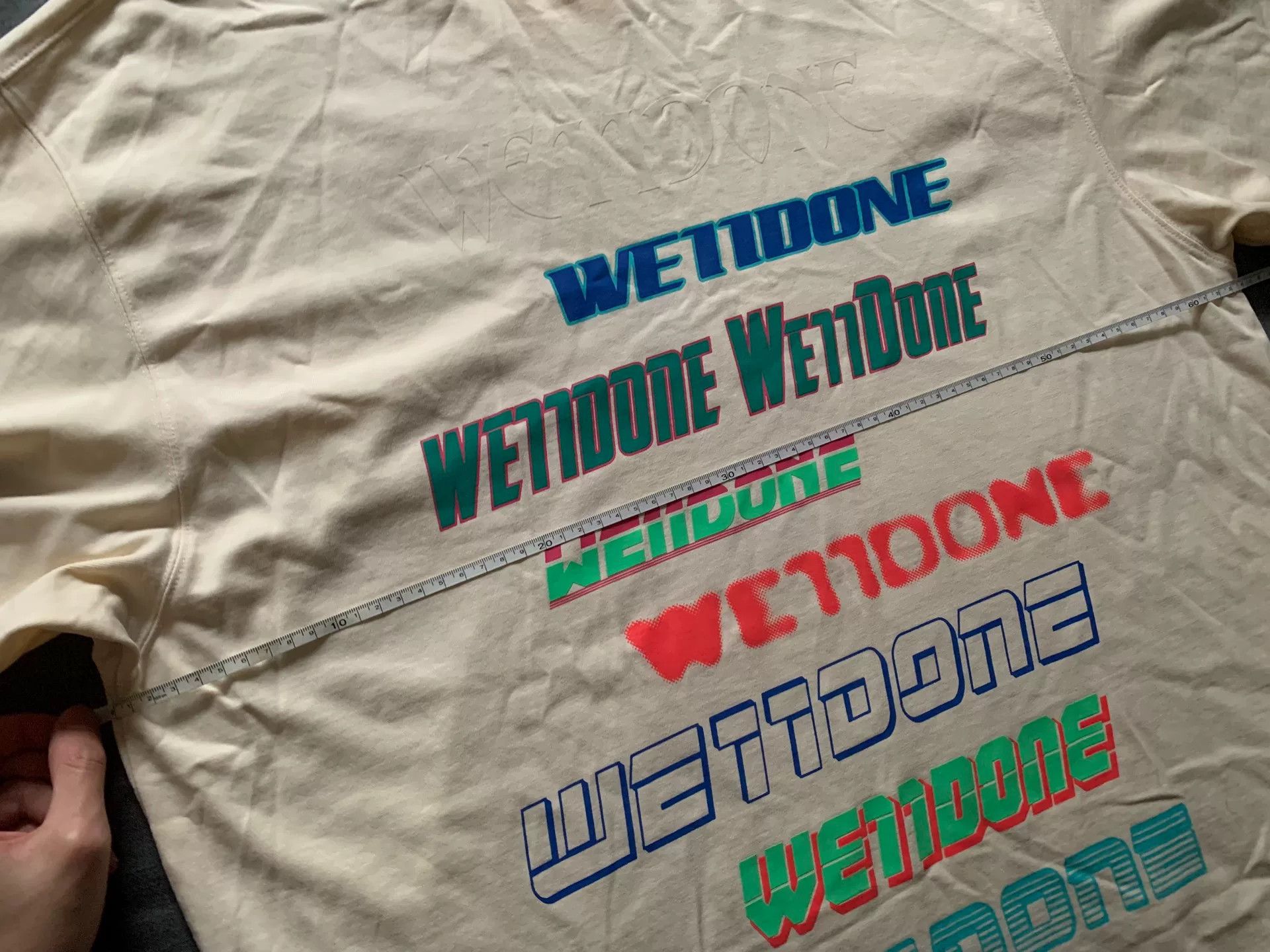WE11DONE Welldone Printed Slogan Logo T-Shirt Size US M / EU 48-50 / 2 - 8 Thumbnail