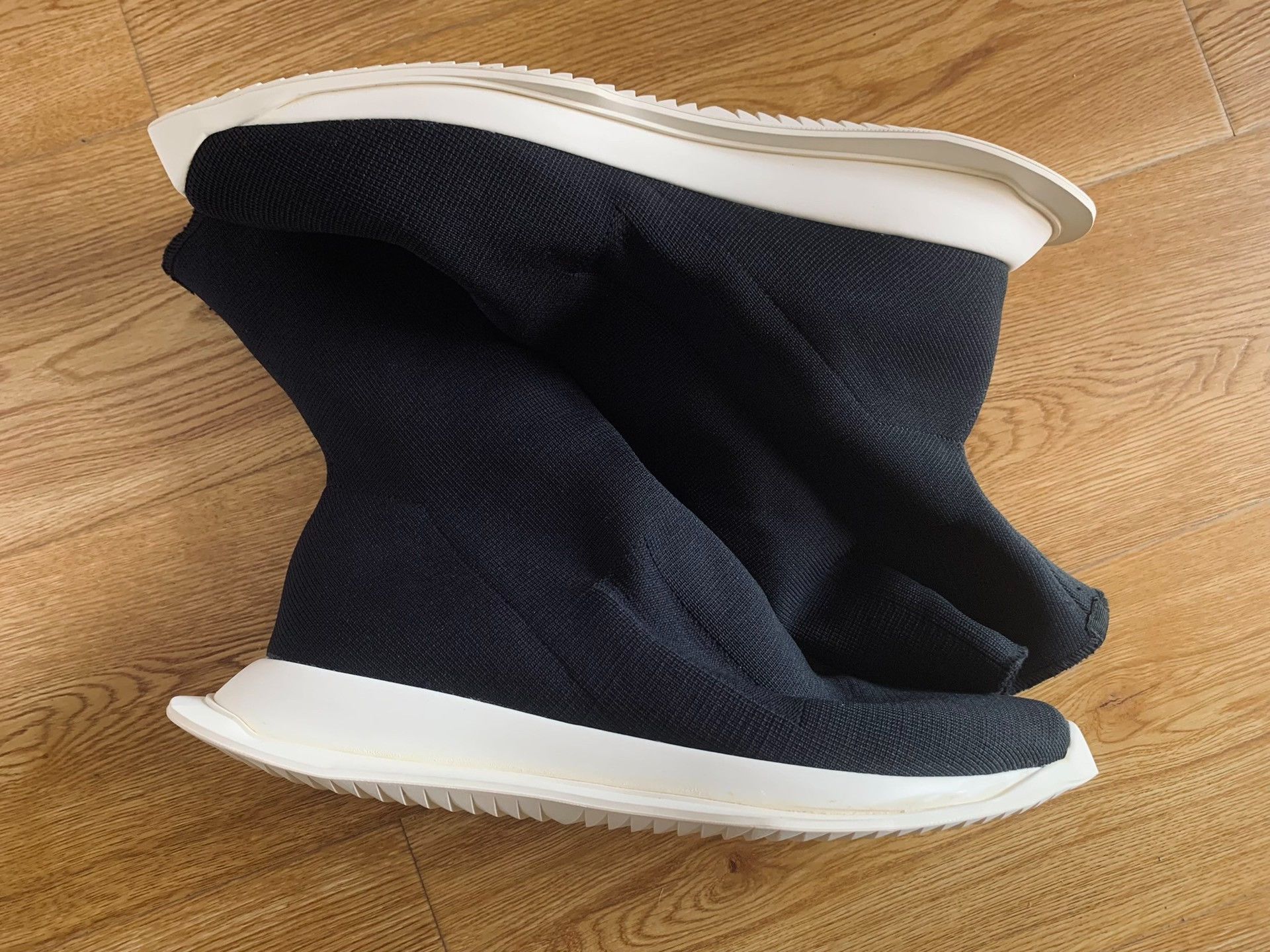 Rick Owens Drkshdw Rick Owens DRKSHDW Men's Boot Sock Shoes Size US 9 / EU 42 - 3 Thumbnail
