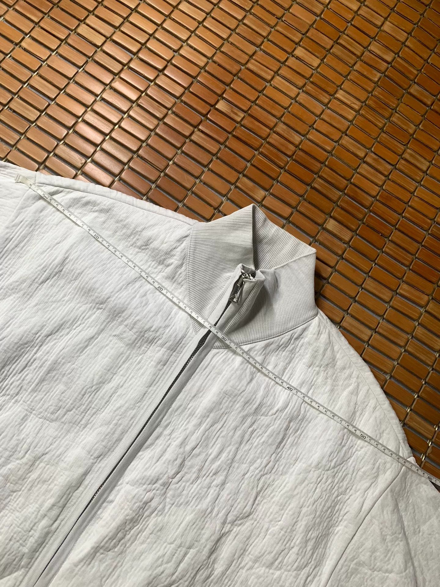 Bottega Veneta Bottega Veneta White Crinkled Metallic Jacket Size US S / EU 44-46 / 1 - 6 Thumbnail