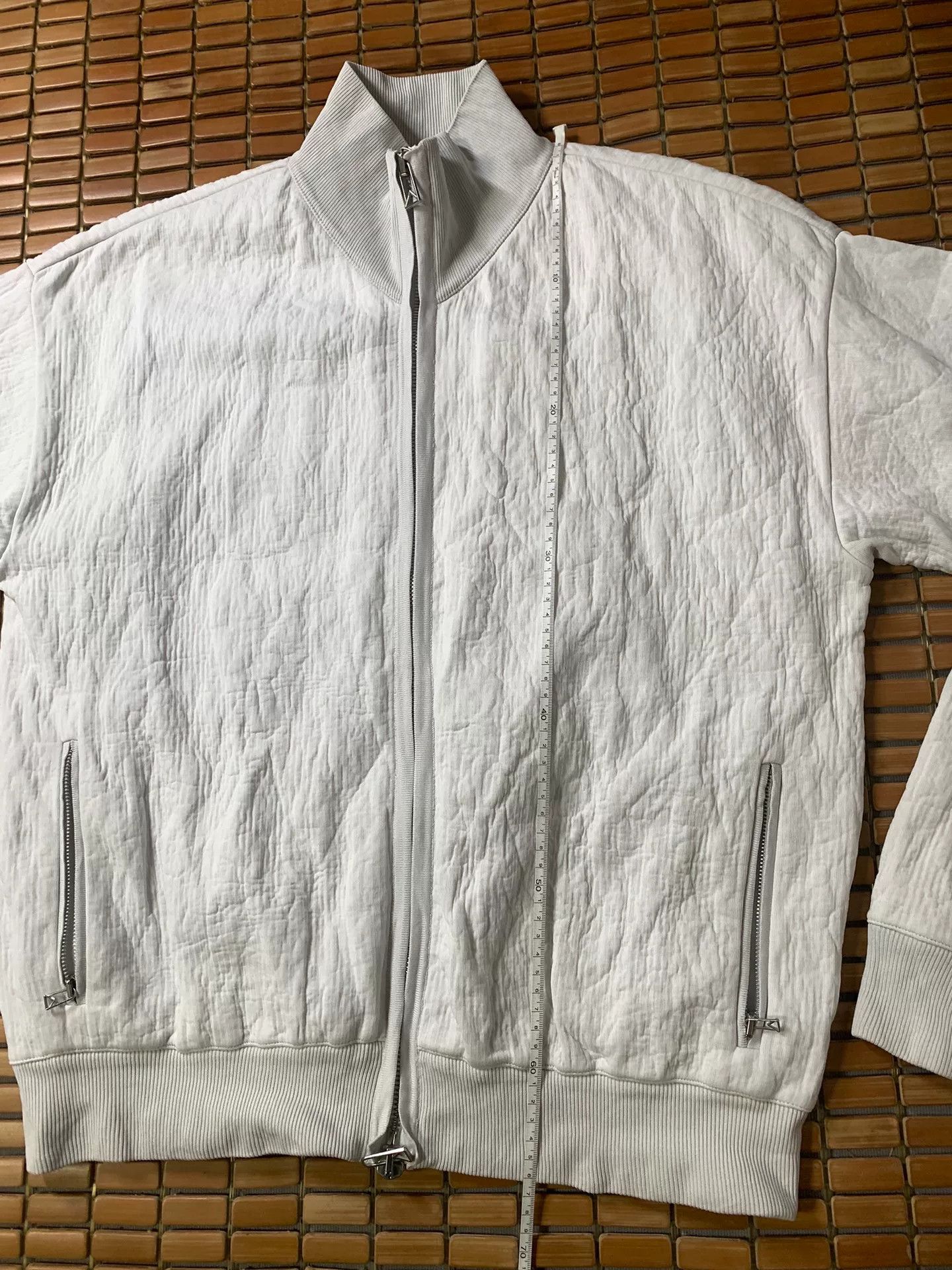 Bottega Veneta Bottega Veneta White Crinkled Metallic Jacket Size US S / EU 44-46 / 1 - 8 Thumbnail