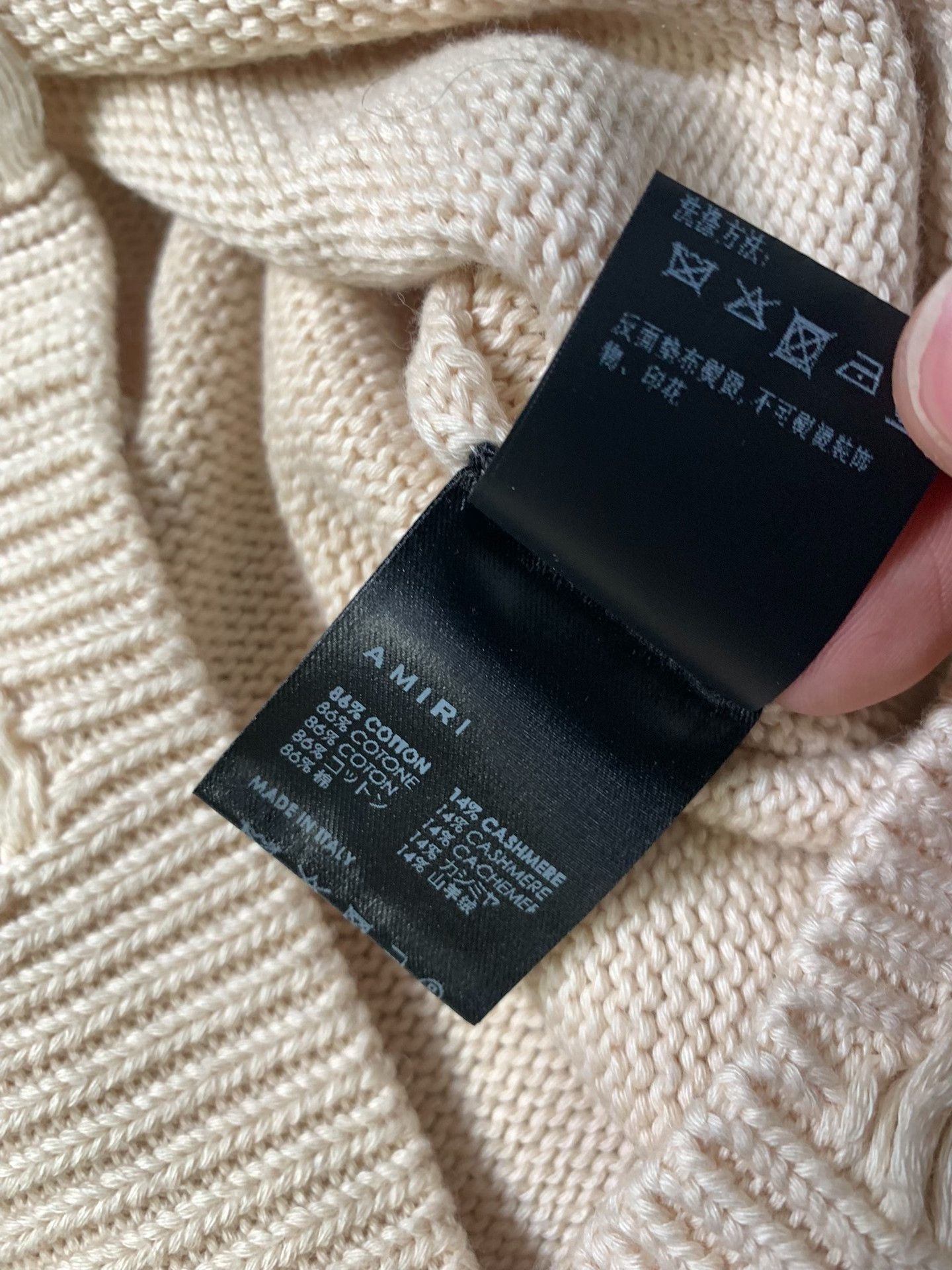 Amiri AMIRI Distressed Wool Blend Sweatshirt Size US S / EU 44-46 / 1 - 5 Thumbnail