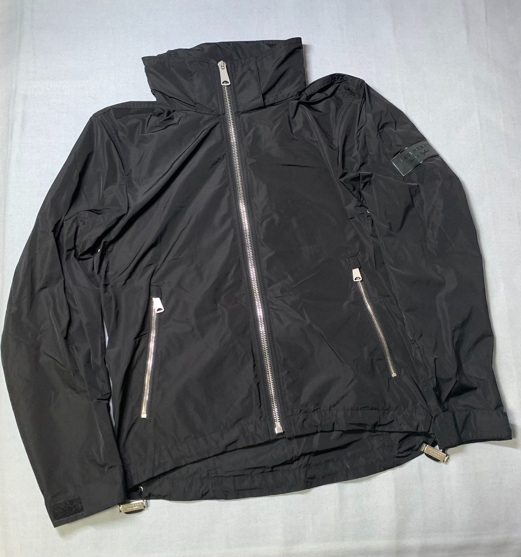 Burberry Burberry Hooded Jacket with Sleeve Logo Size US M / EU 48-50 / 2 - 2 Thumbnail