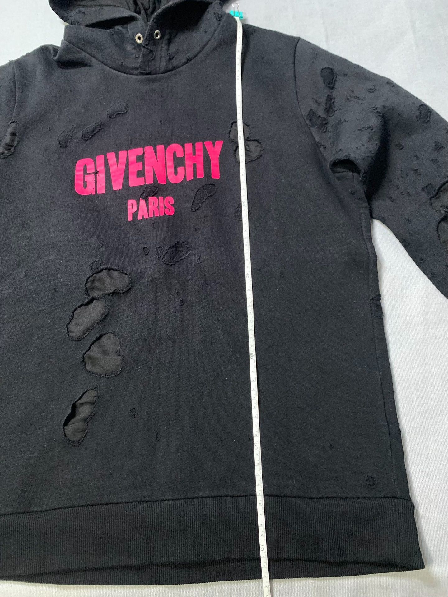 Givenchy Givenchy Pink Logo Distressed Hoodie Size S / US 4 / IT 40 - 8 Thumbnail