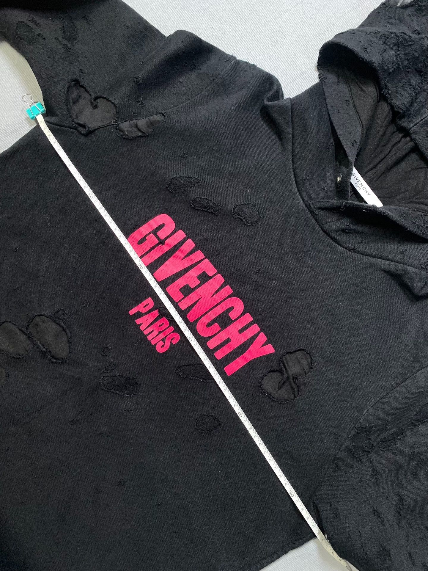 Givenchy Givenchy Pink Logo Distressed Hoodie Size S / US 4 / IT 40 - 7 Thumbnail