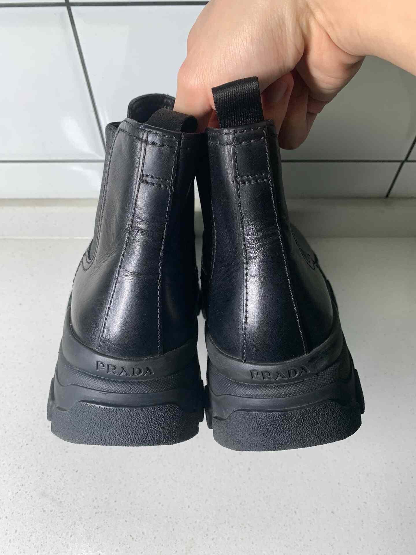 Prada Prada Platform Embossed Logo High-Top Boots Size US 7 / IT 37 - 5 Thumbnail