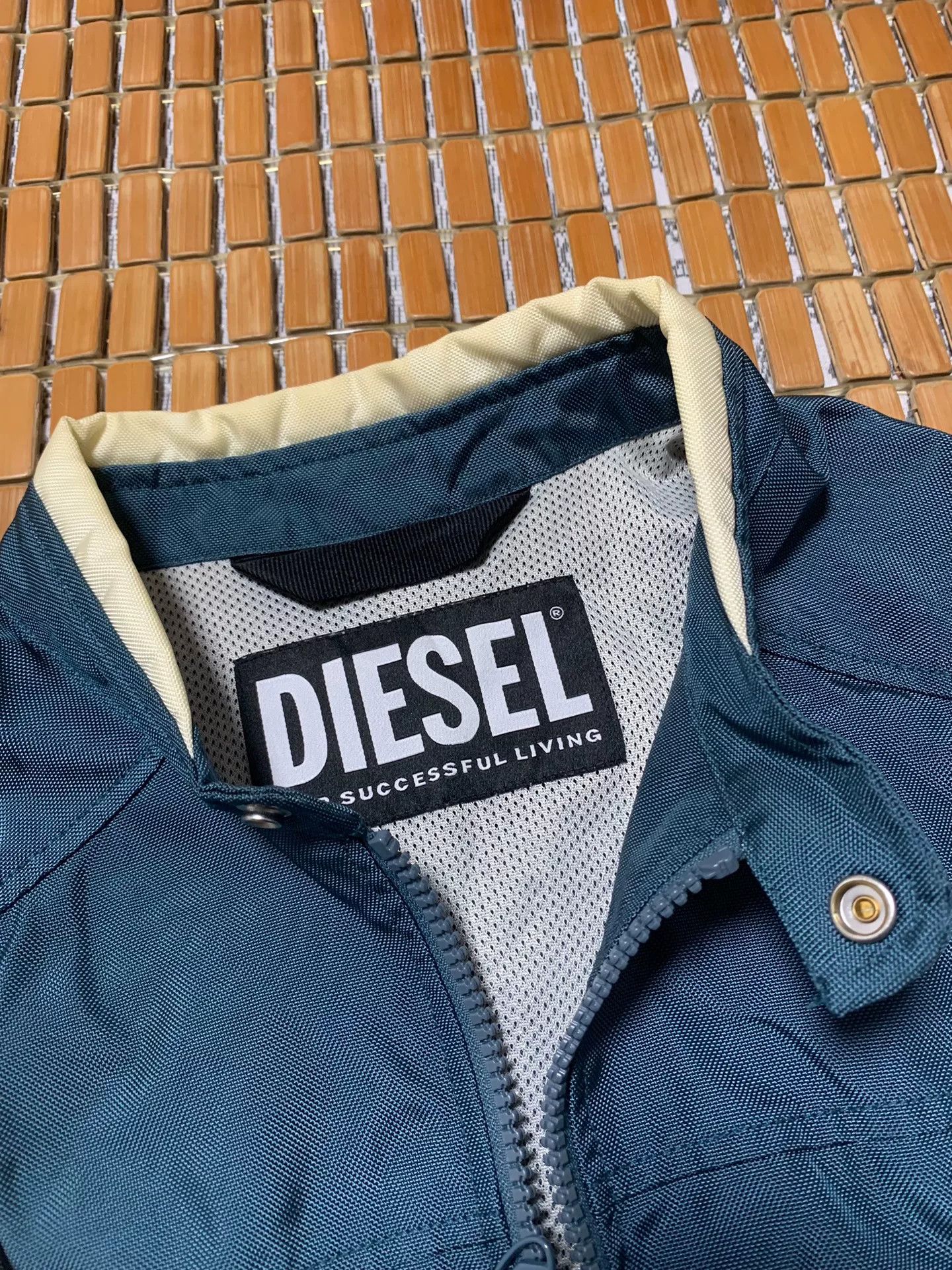 Diesel Diesel Peacock Green Nylon Racing Jacket Size US XL / EU 56 / 4 - 2 Thumbnail