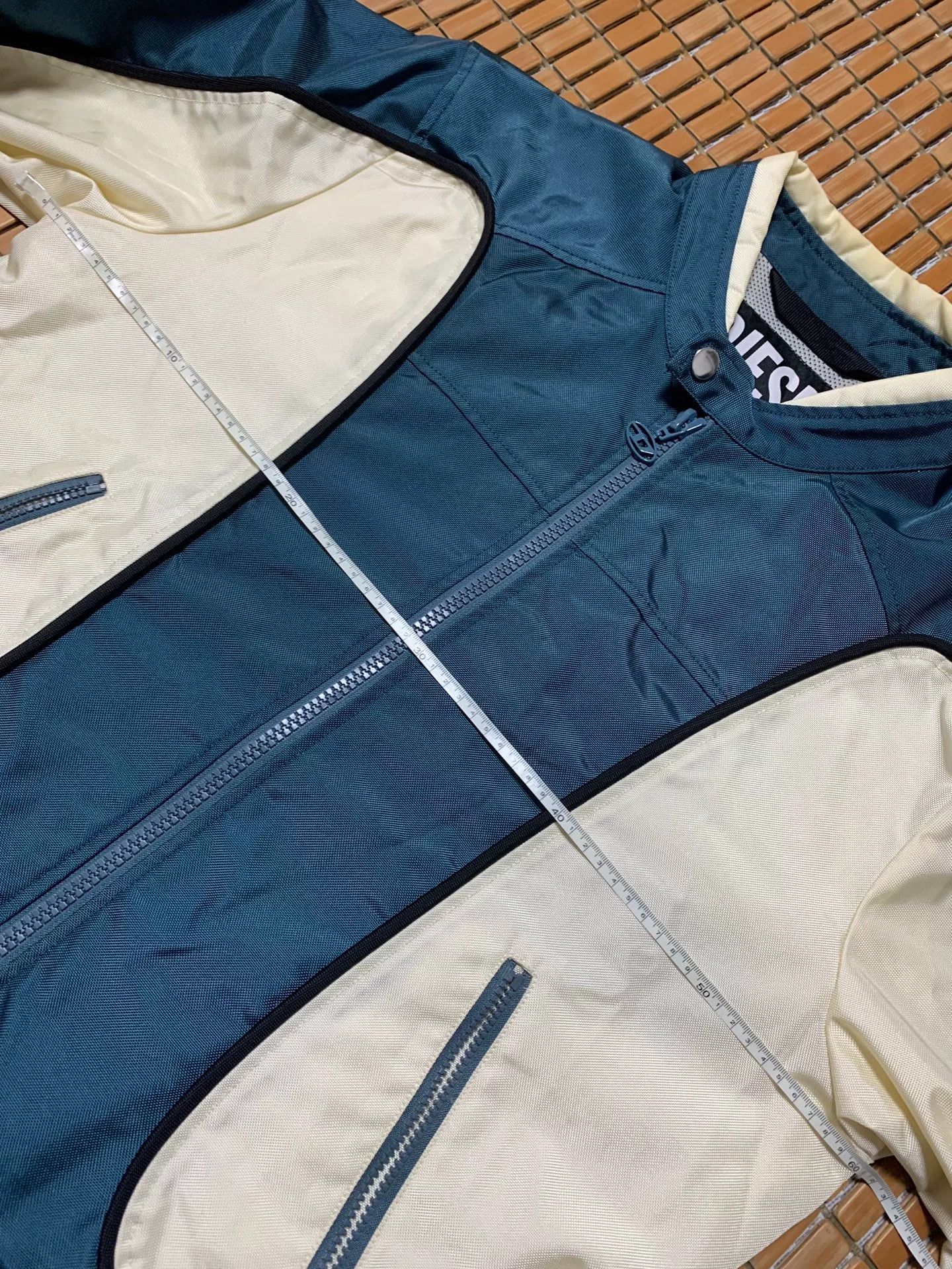 Diesel Diesel Peacock Green Nylon Racing Jacket Size US XL / EU 56 / 4 - 7 Thumbnail