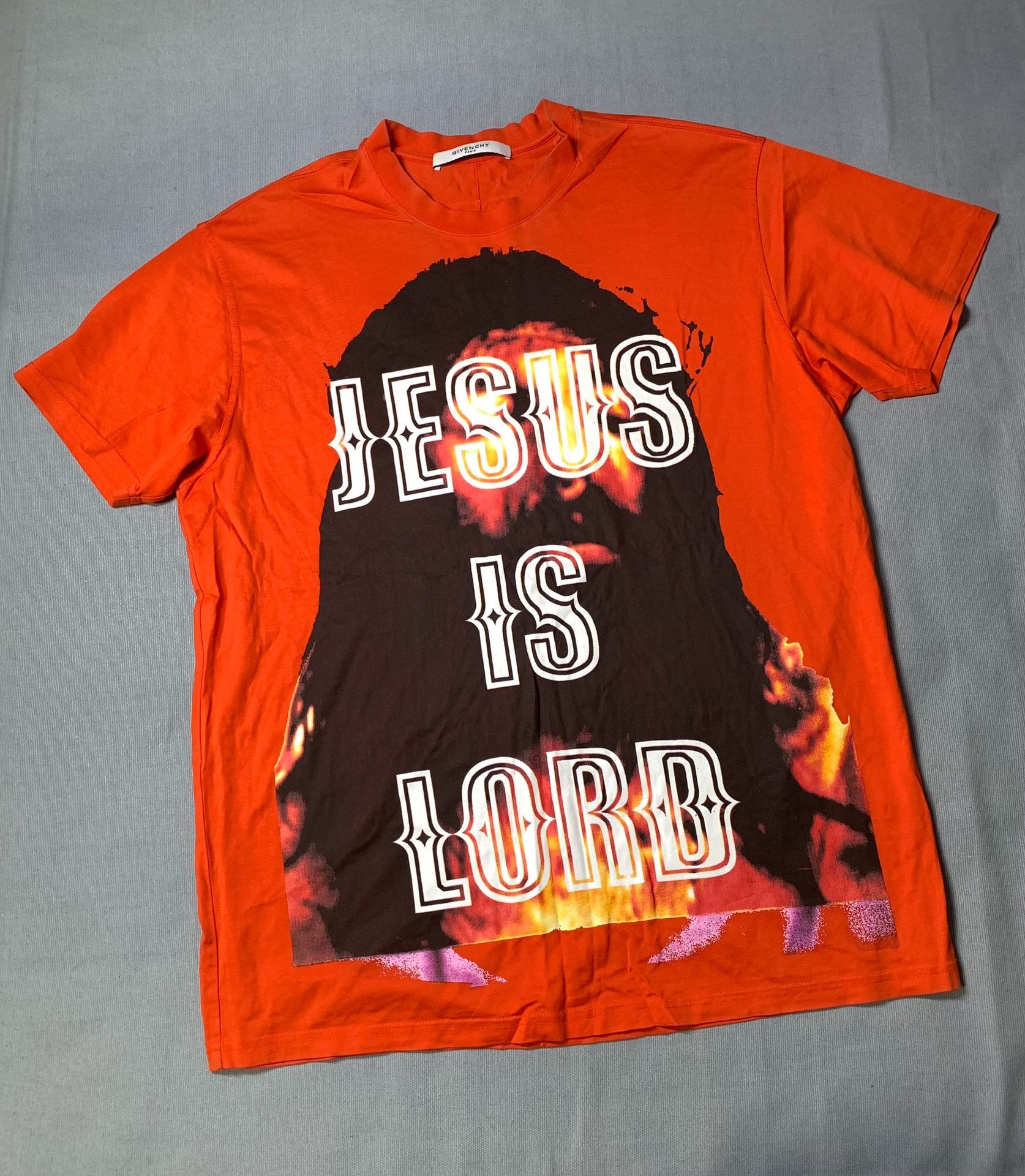 Givenchy Givenchy Jesus Flame Print Short Sleeve Size US XS / EU 42 / 0 - 2 Thumbnail