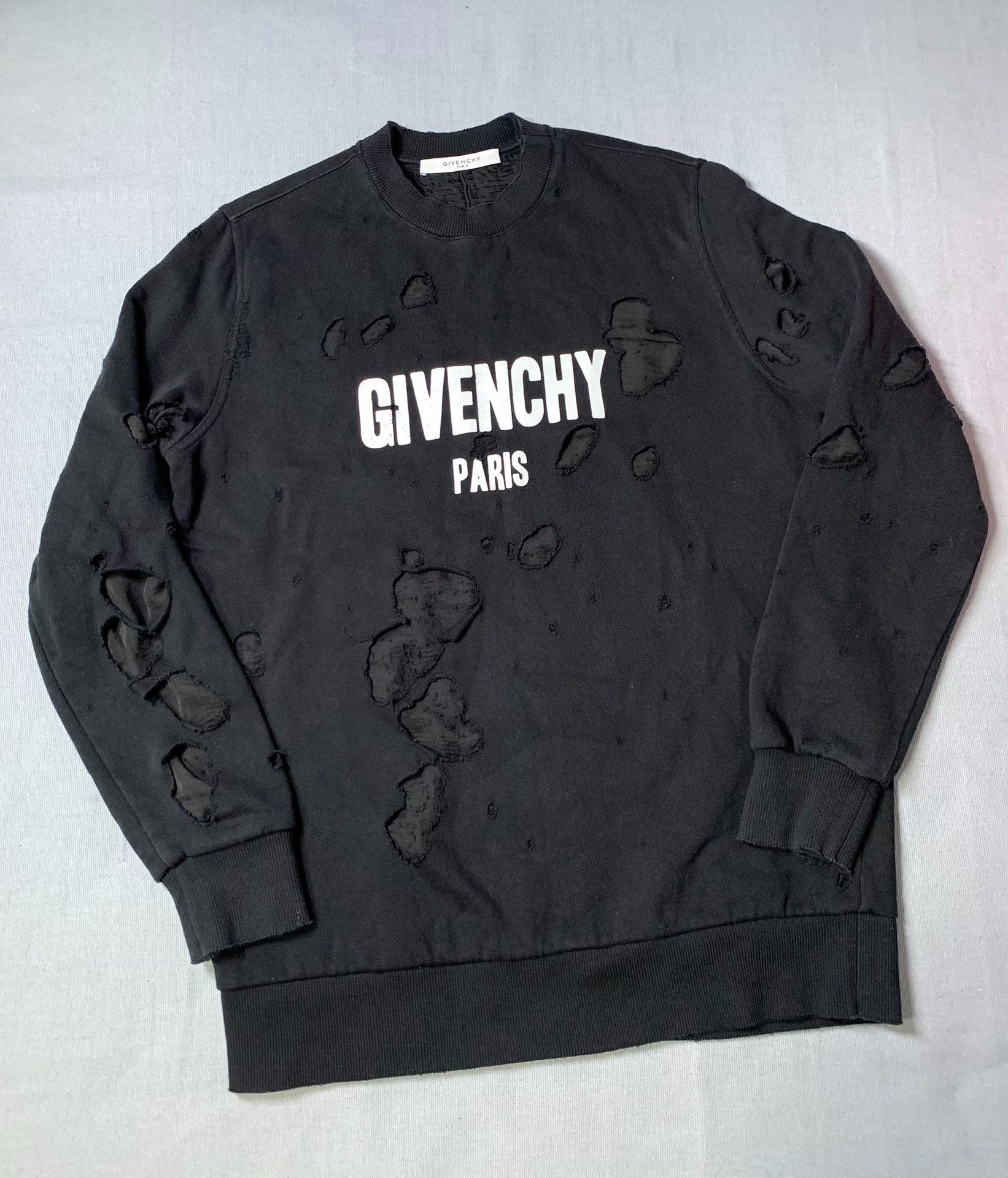 Givenchy Givenchy Double-Layer Holey Sweatshirt Size US XS / EU 42 / 0 - 2 Thumbnail