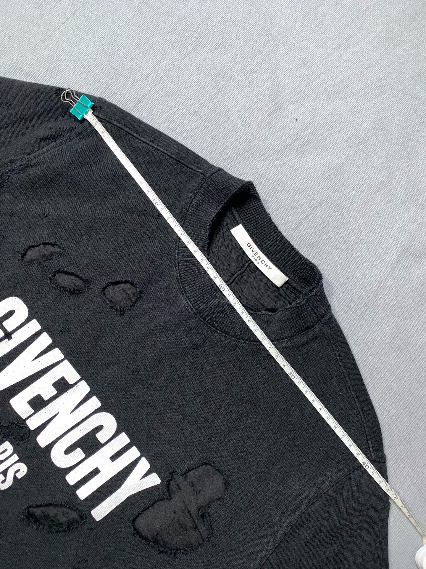 Givenchy Givenchy Double-Layer Holey Sweatshirt Size US XS / EU 42 / 0 - 5 Thumbnail