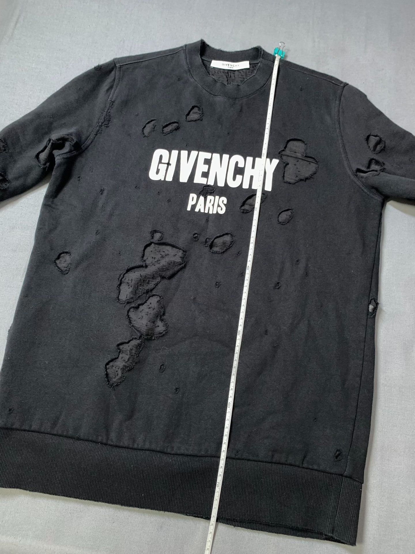 Givenchy Givenchy Double-Layer Holey Sweatshirt Size US XS / EU 42 / 0 - 7 Thumbnail