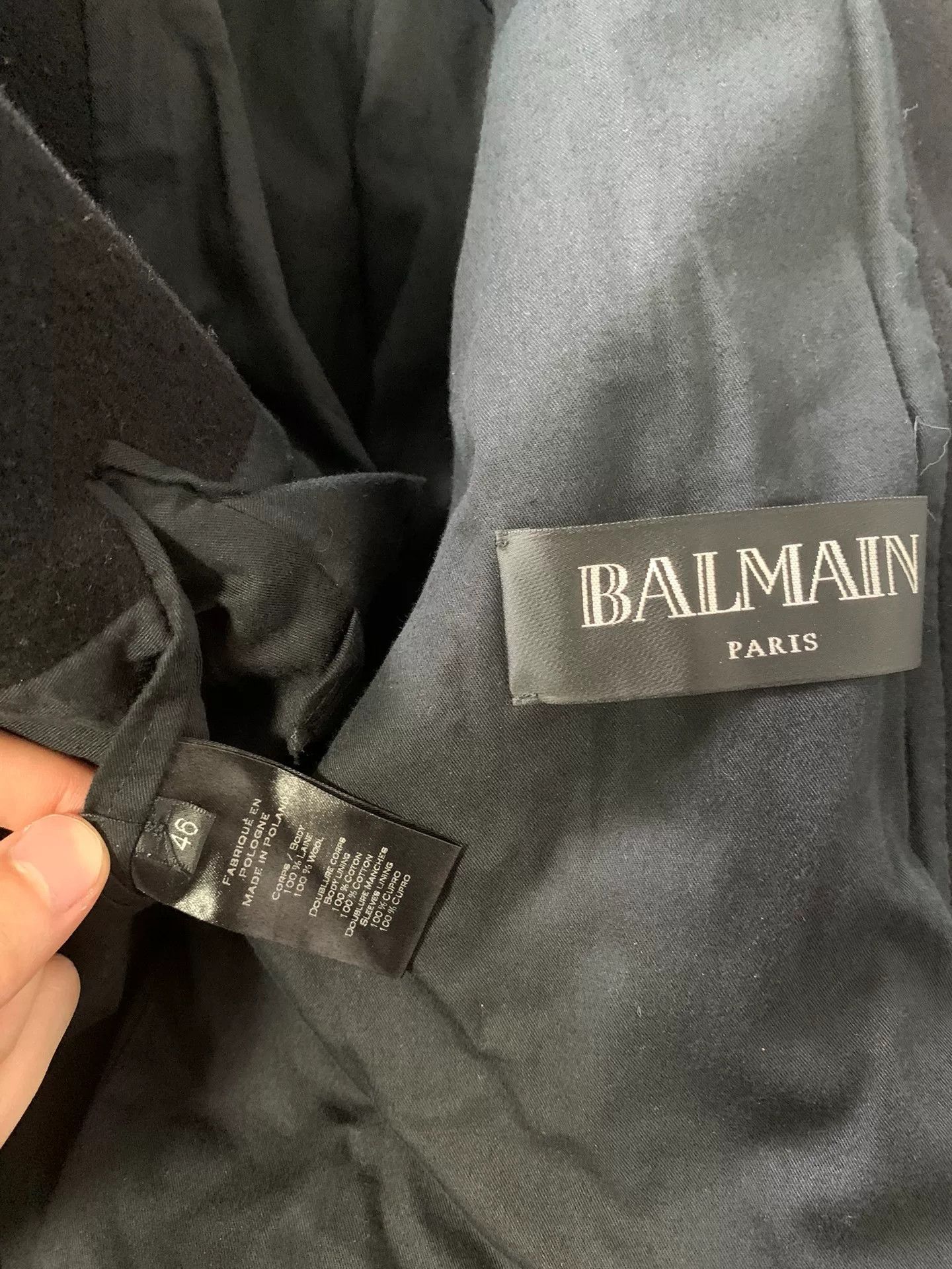 Balmain Balmain Double-Breasted Wool Short Blazer Size US S / EU 44-46 / 1 - 3 Thumbnail