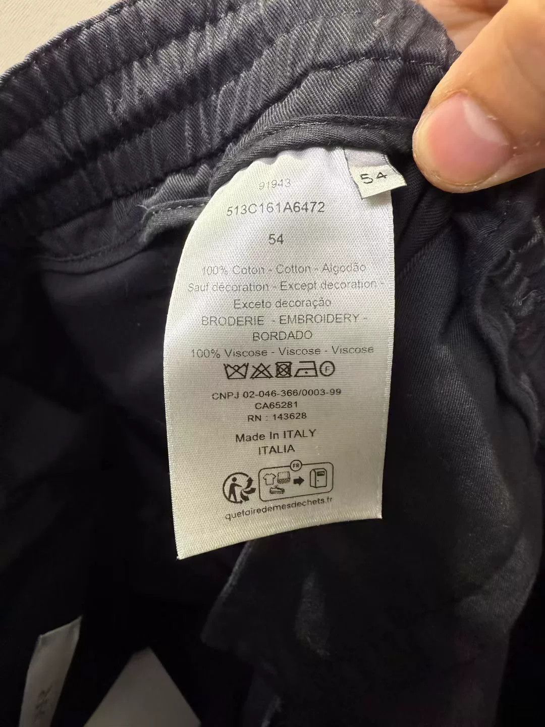 Dior DIOR Black Embossed CD Logo Trousers Size US 36 / EU 52 - 3 Thumbnail